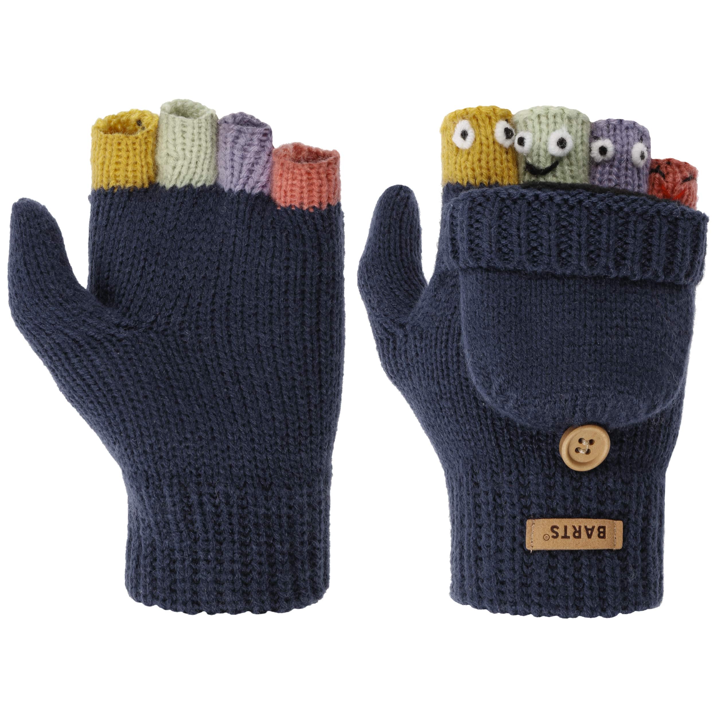 children's fingerless leather gloves