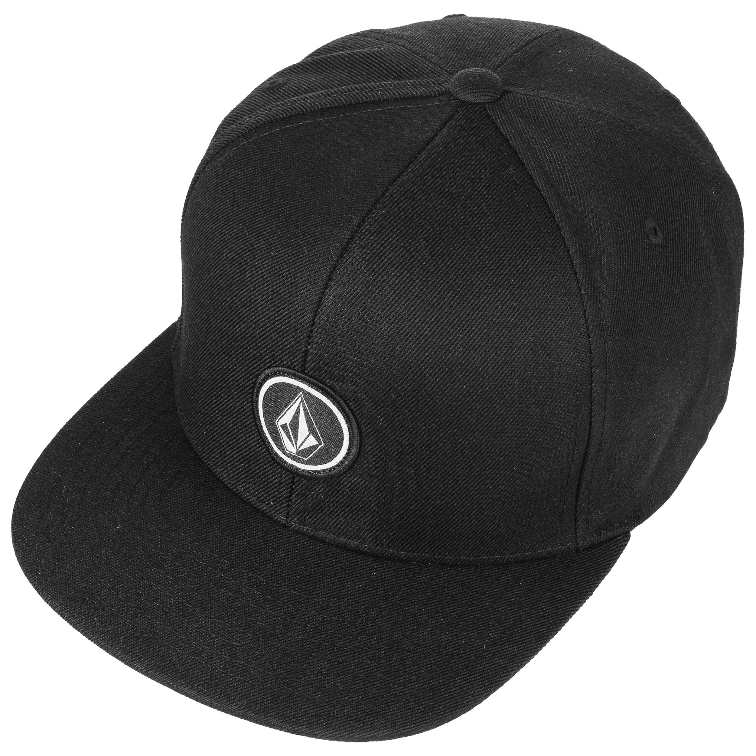 Volcom Men/'s Quarter Twill Snapback Hat Black Cap Summer Headwear
