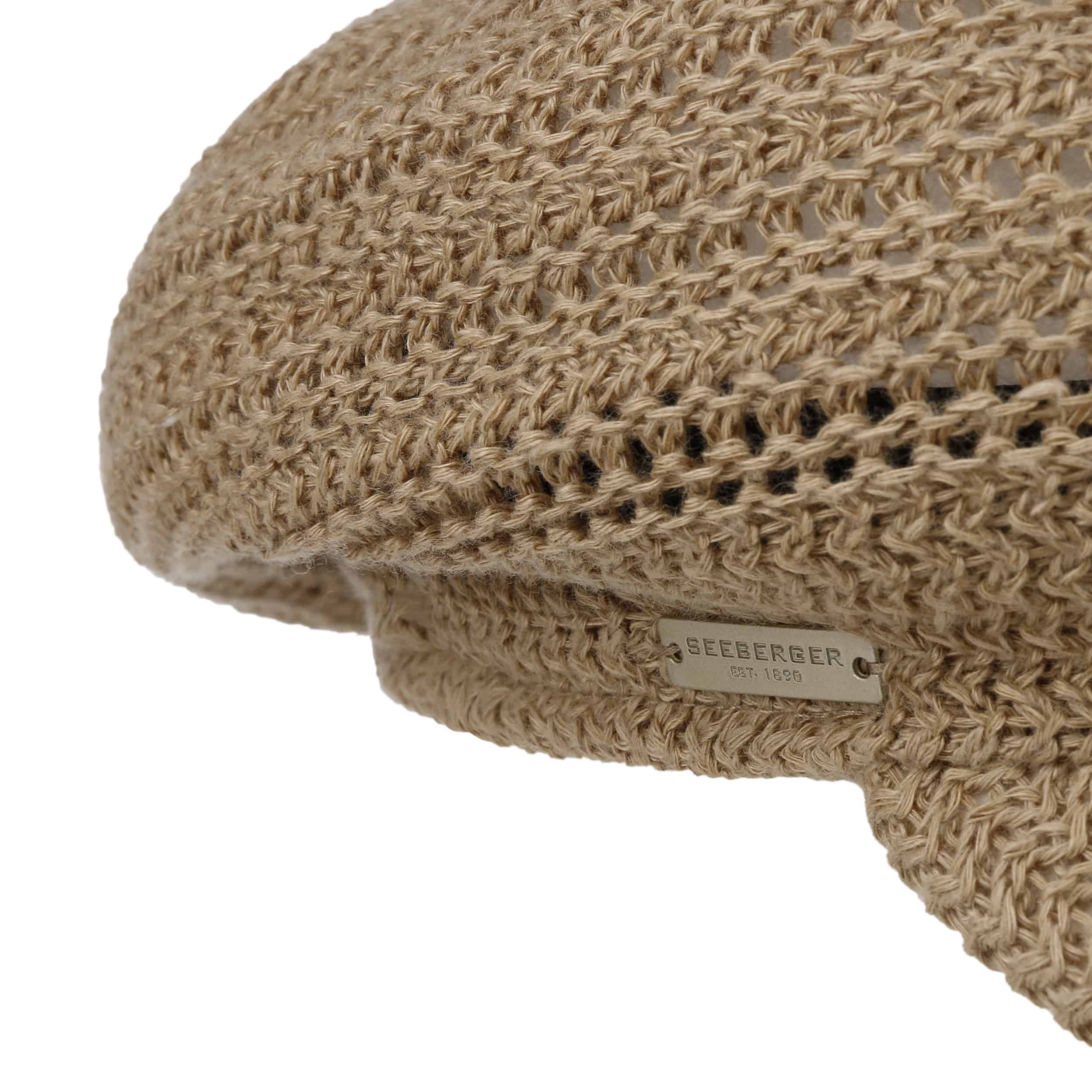 SEEBERGER Kaschmir Mütze - Haube beige
