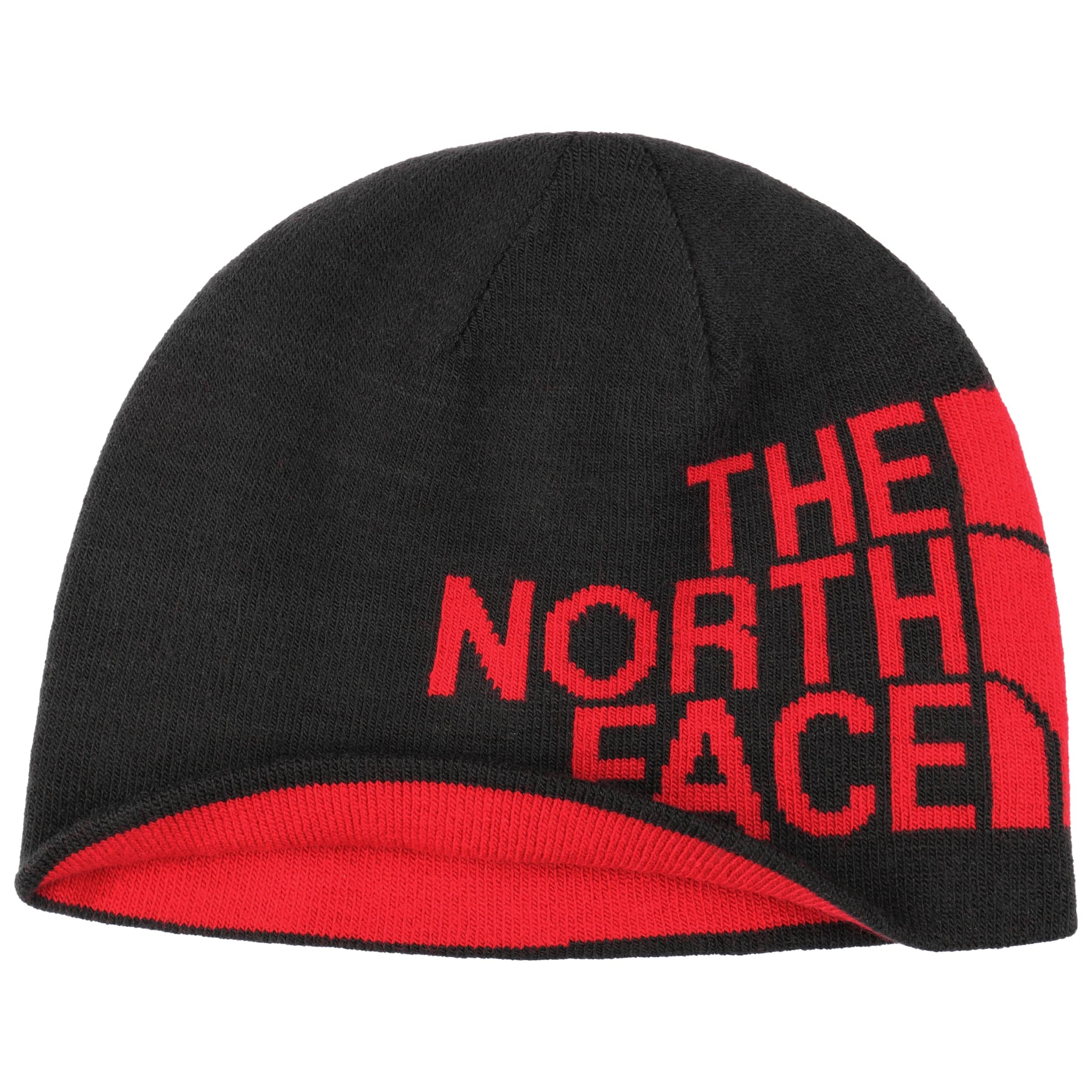 red north face beanie