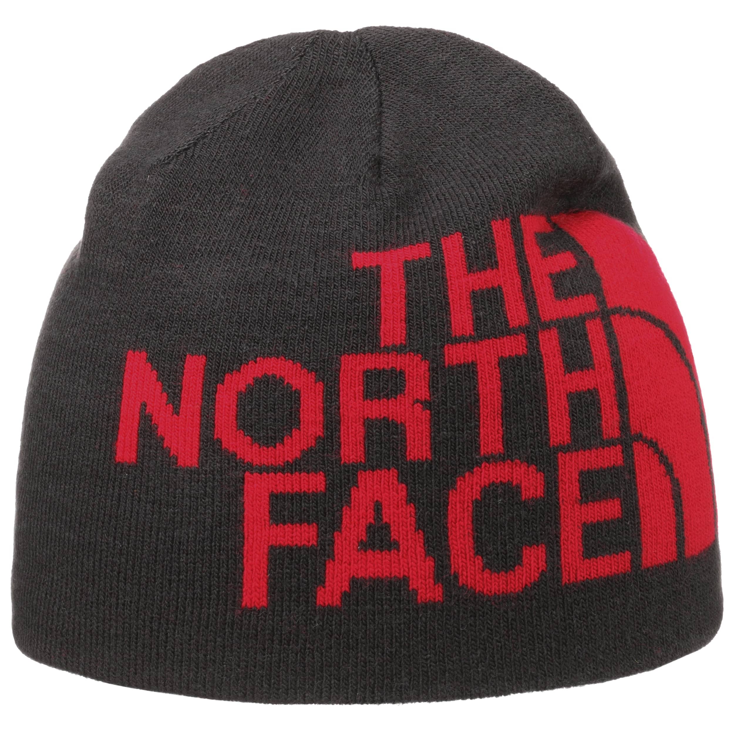 the north face red beanie