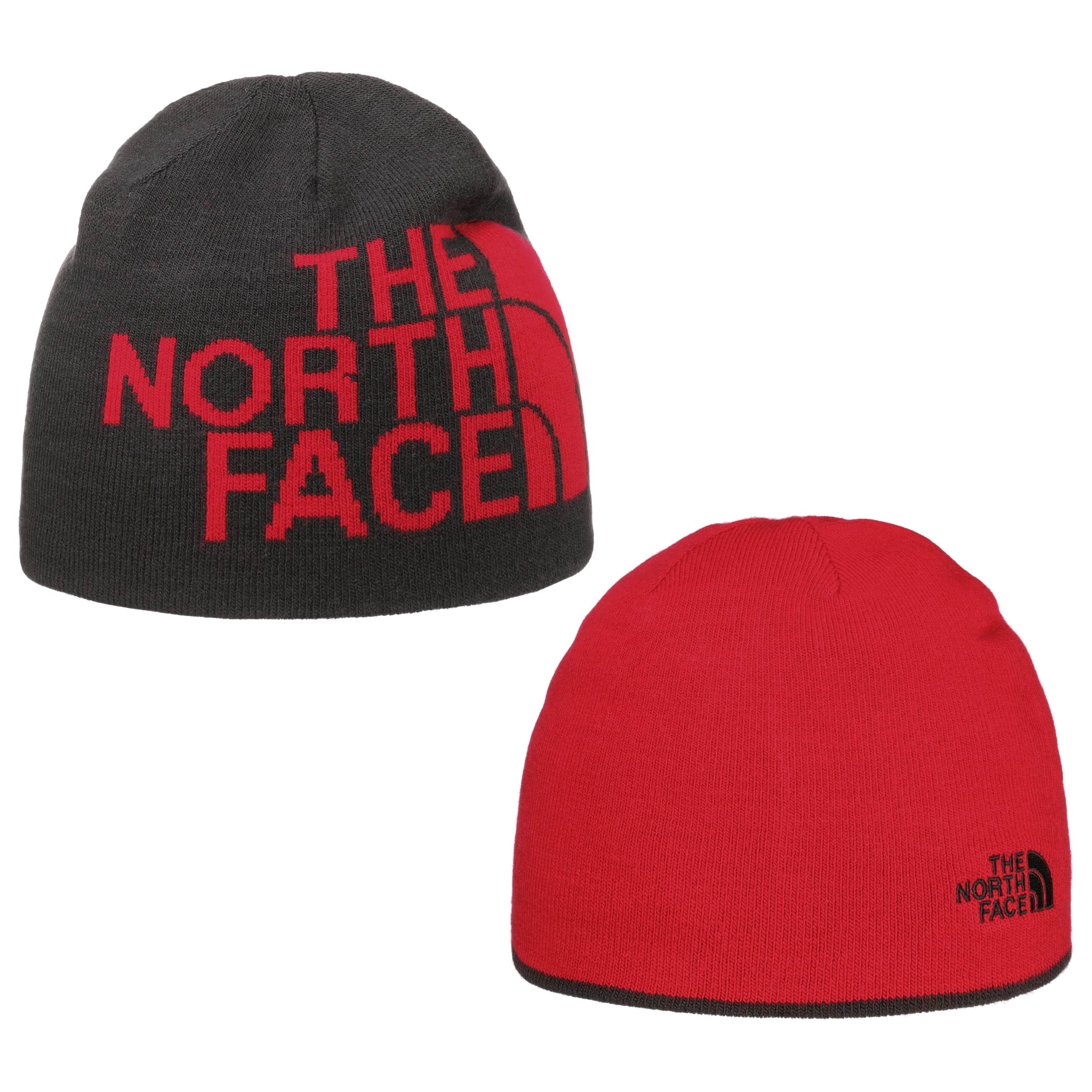 north face hat red