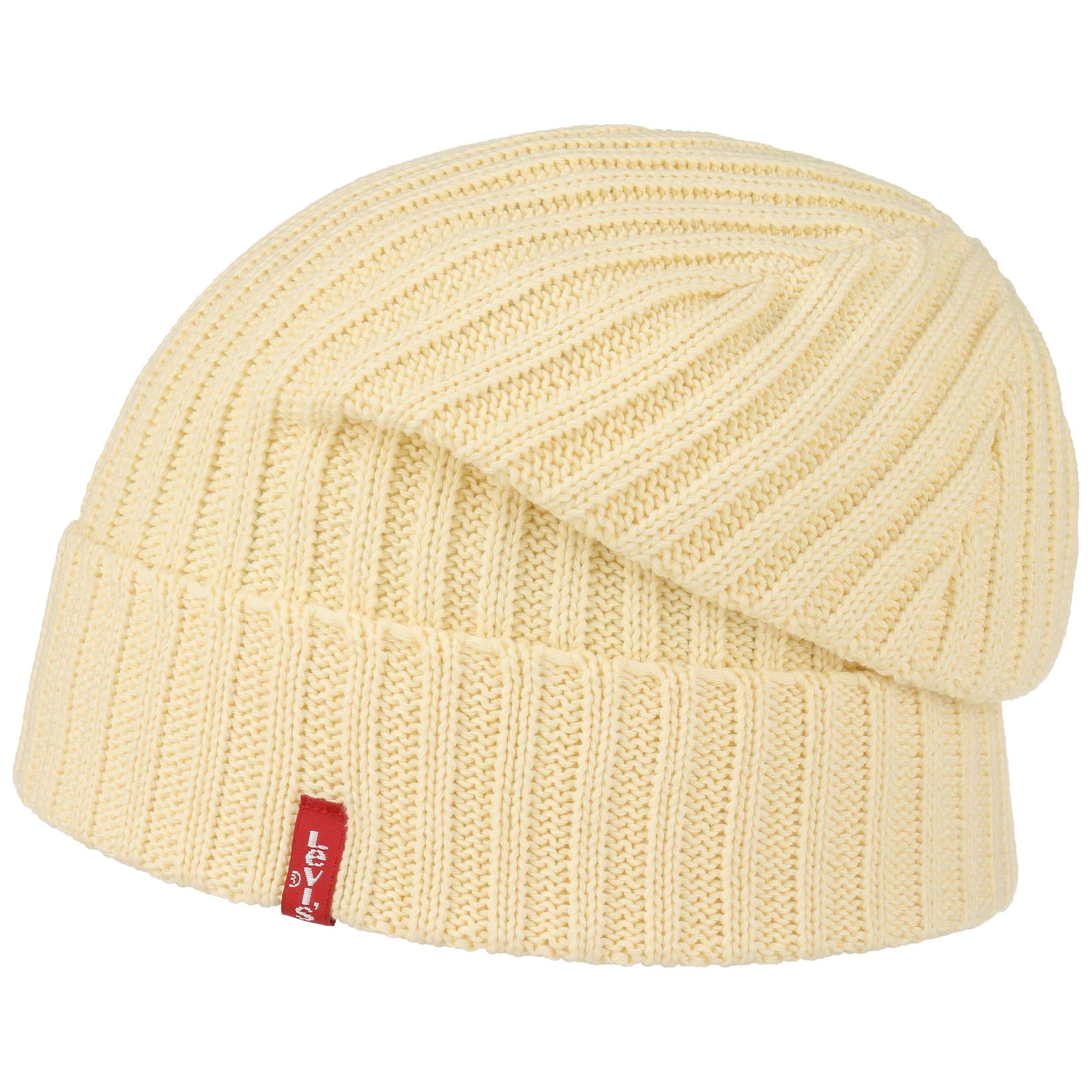 levi's ribbed beanie black