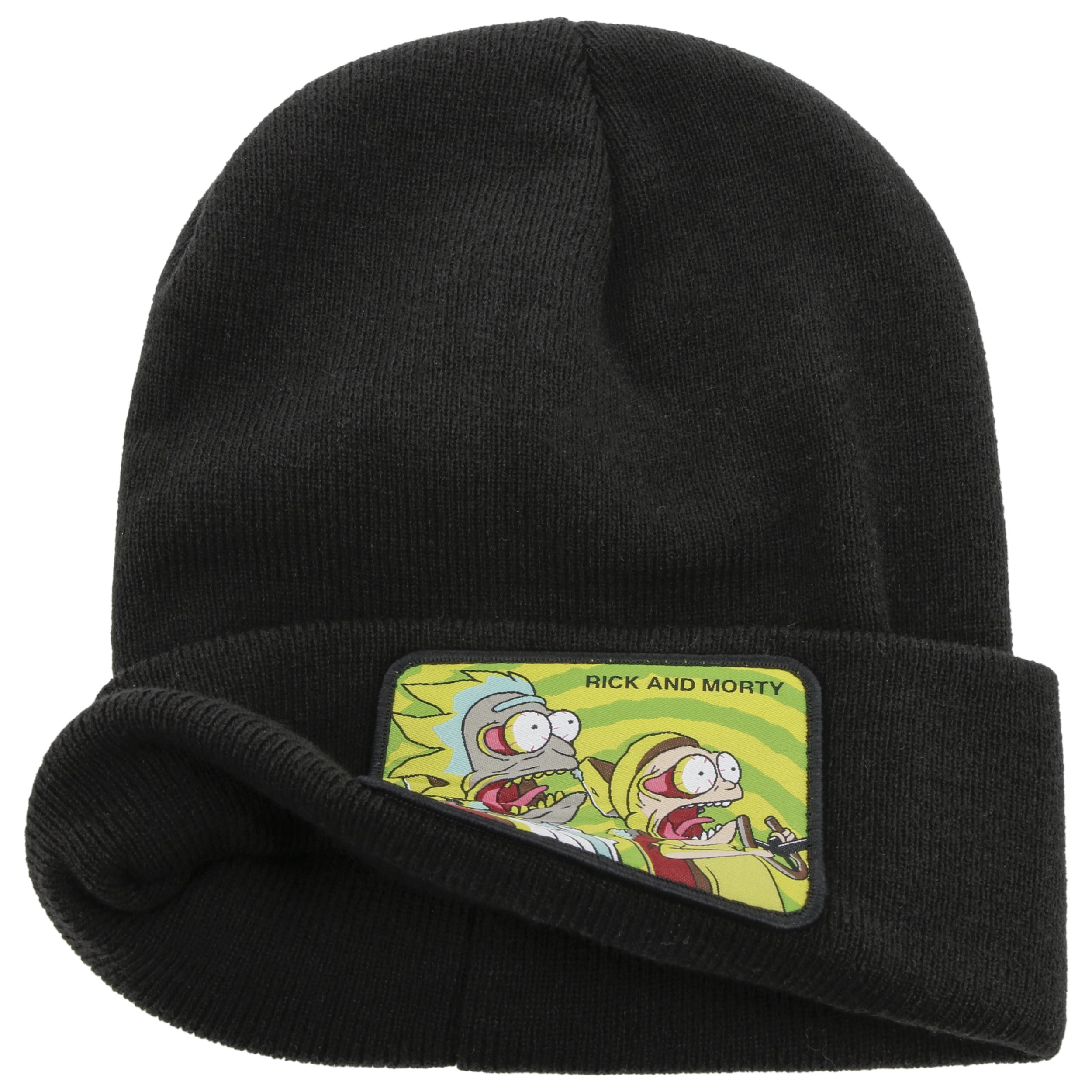Bioworld Berretto Unisex Rick And Morty - Verde A Righe, Senza Risvolto, Taglia Unica