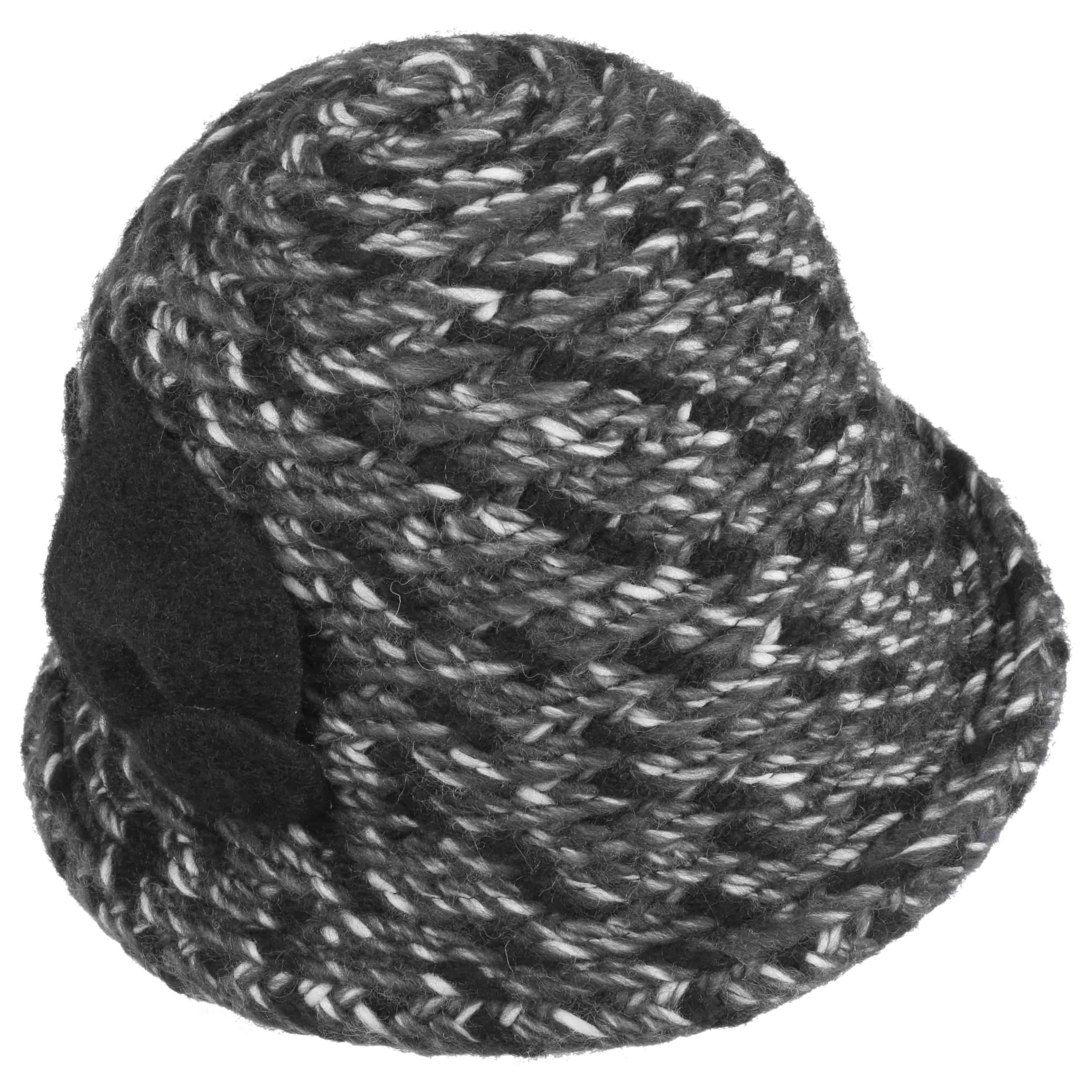 black wool cloche hat