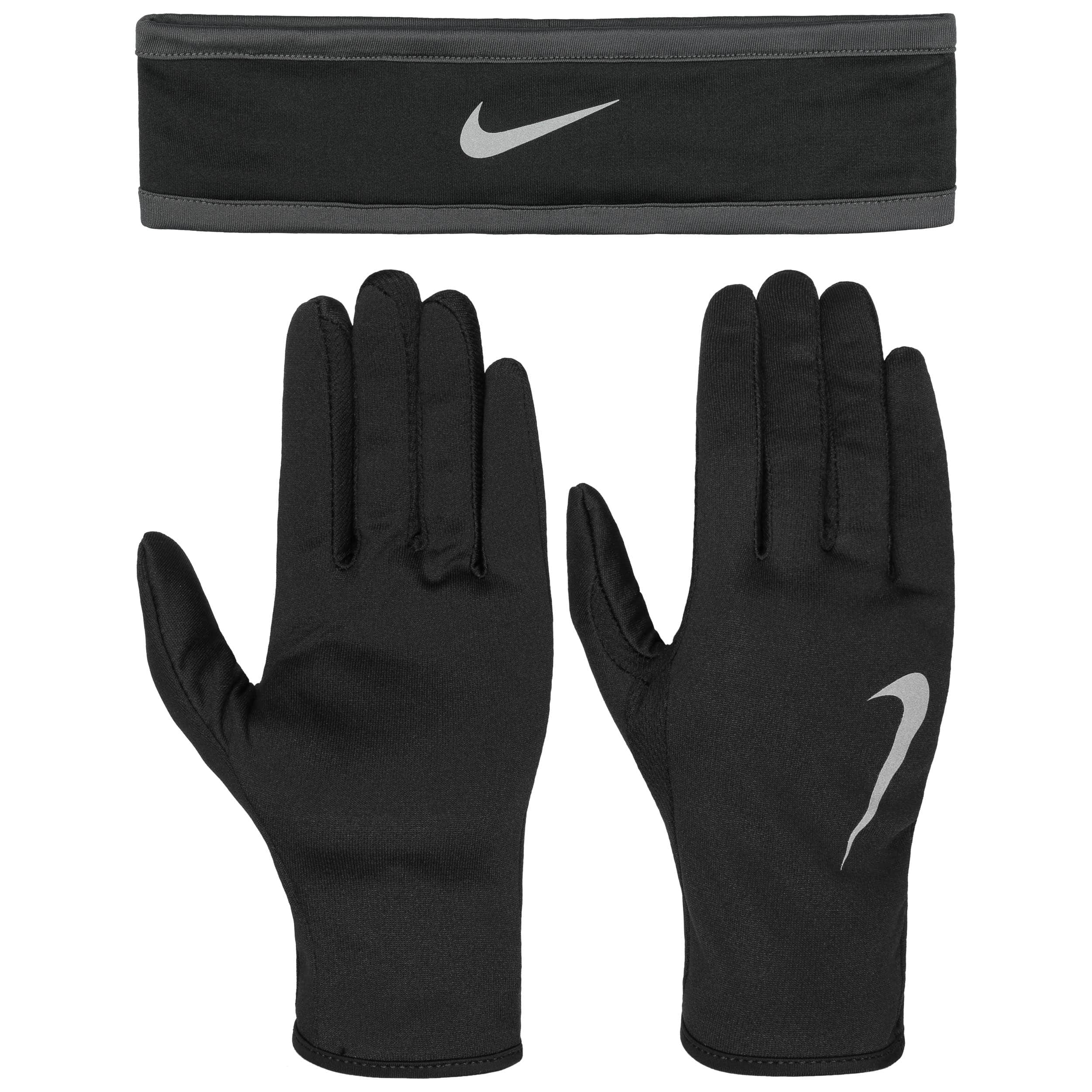 black nike leather gloves