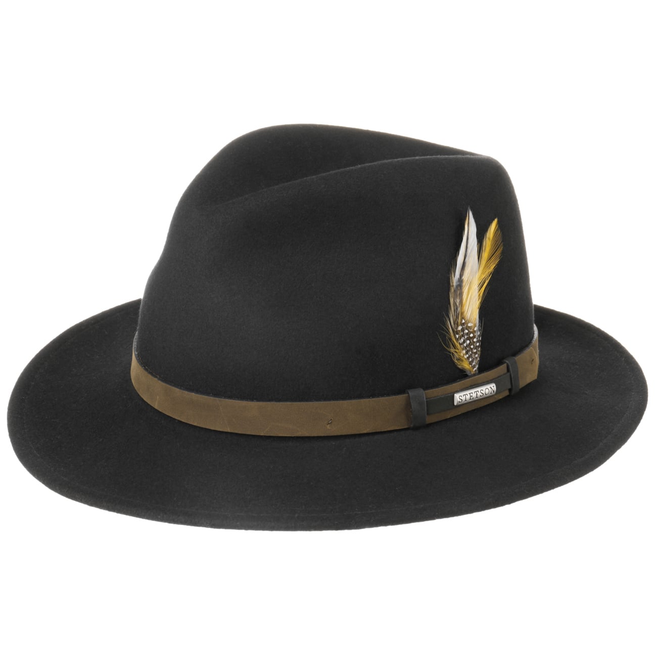 Black Stetson Hats Sardis Vita-Felt Fedora