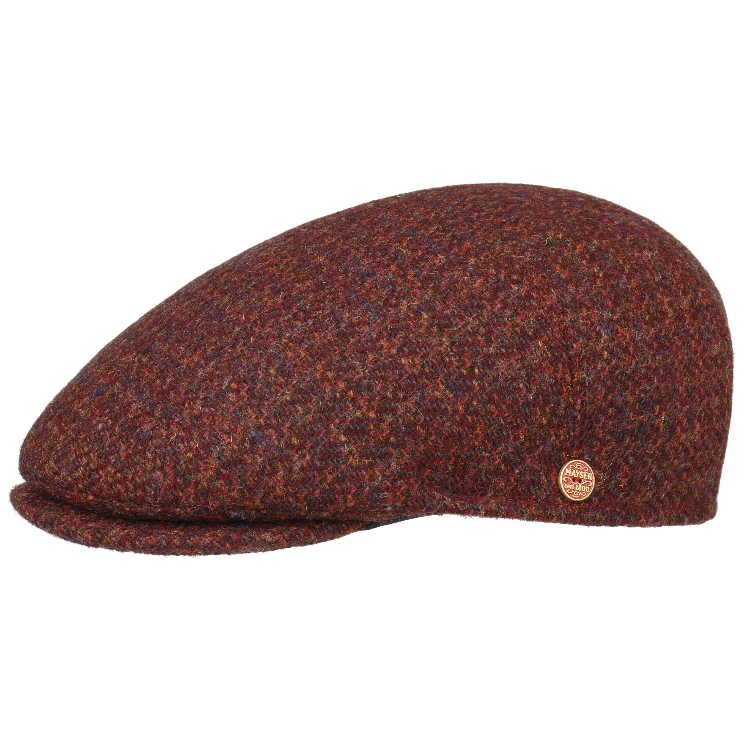 brown tweed flat cap