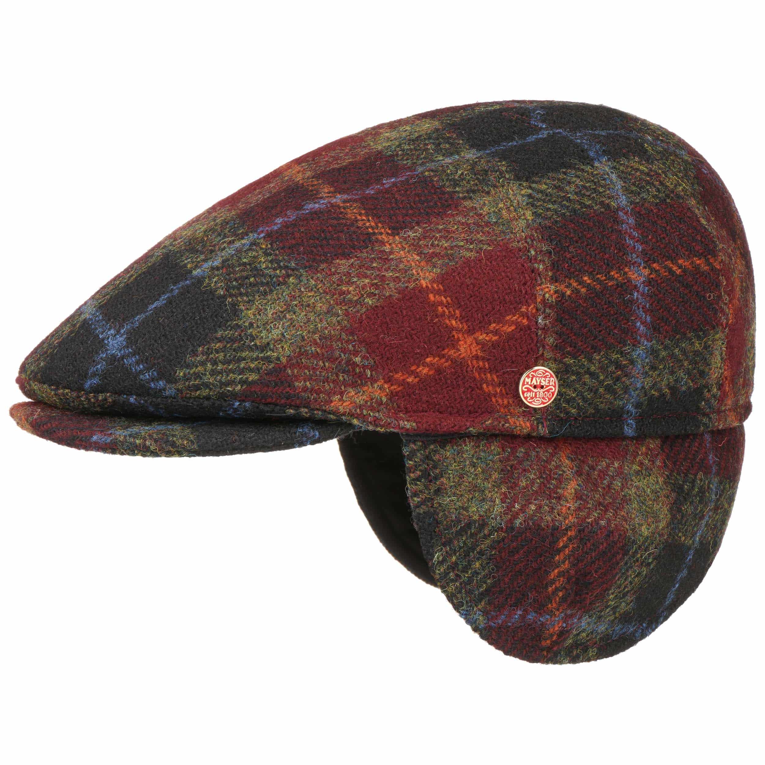 wool tweed flat cap