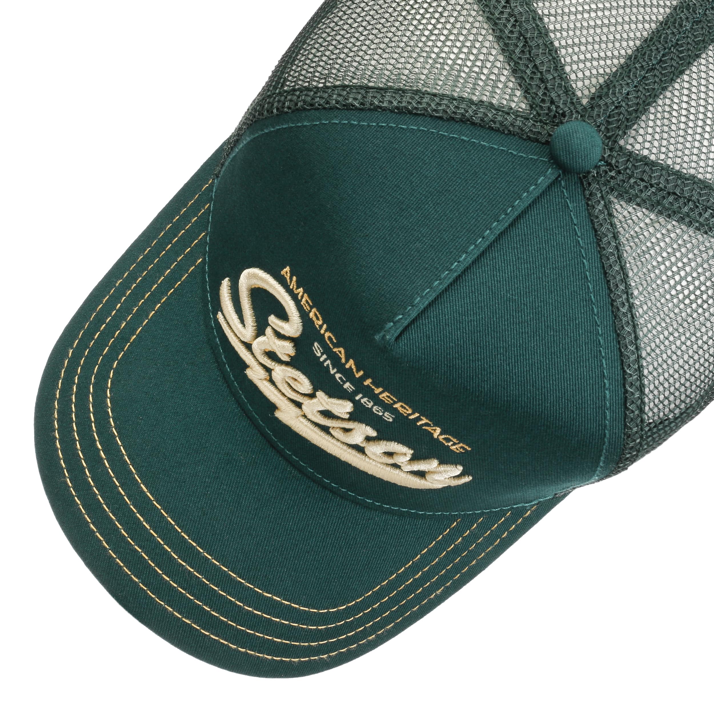 Stetson Wild Life Since 1865 Trucker Pet Dames/Heren - katoenen cap baseballpet Snapback met klep voor Zomer/Winter - One Size Small beige-bruin