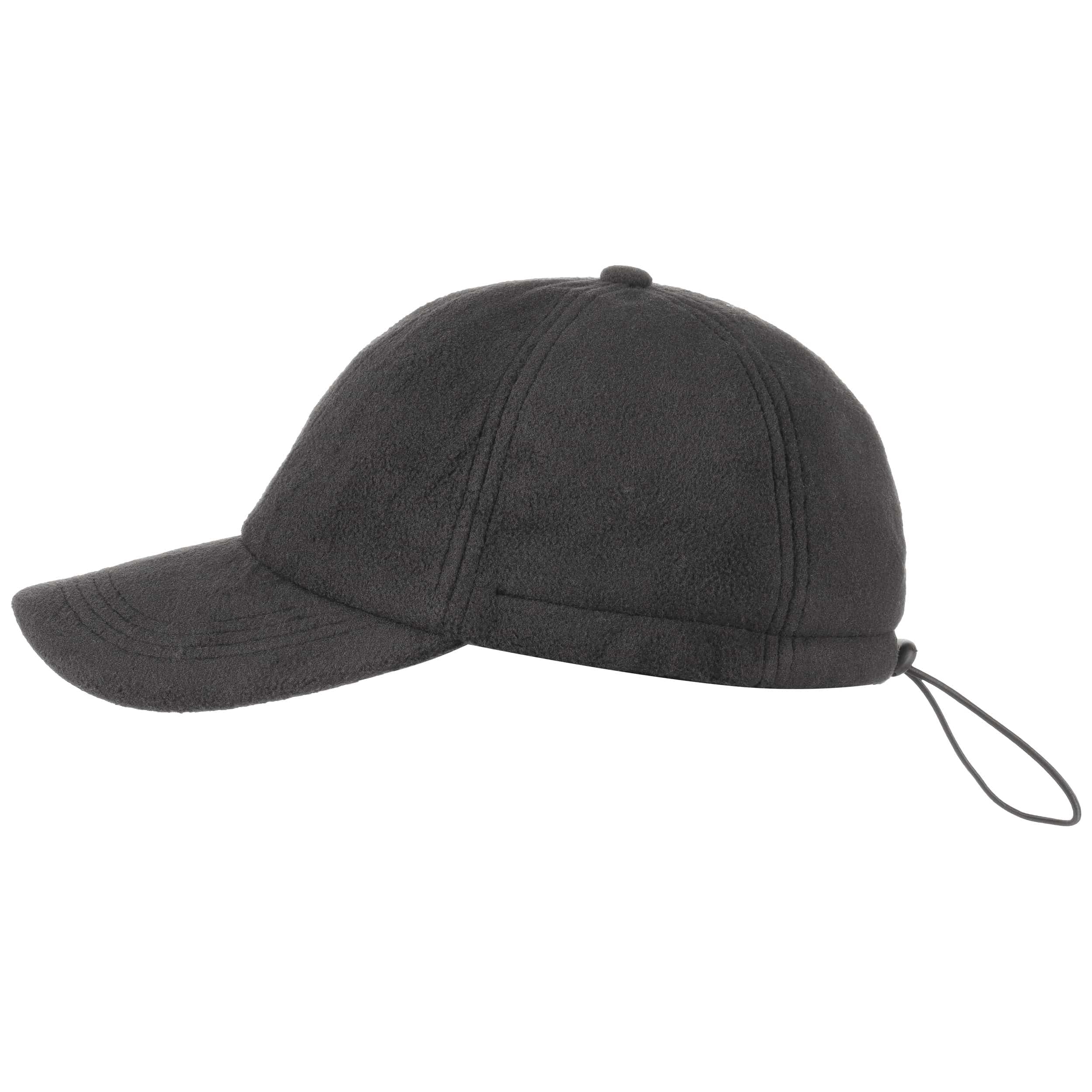 fleece baseball cap with ear flaps