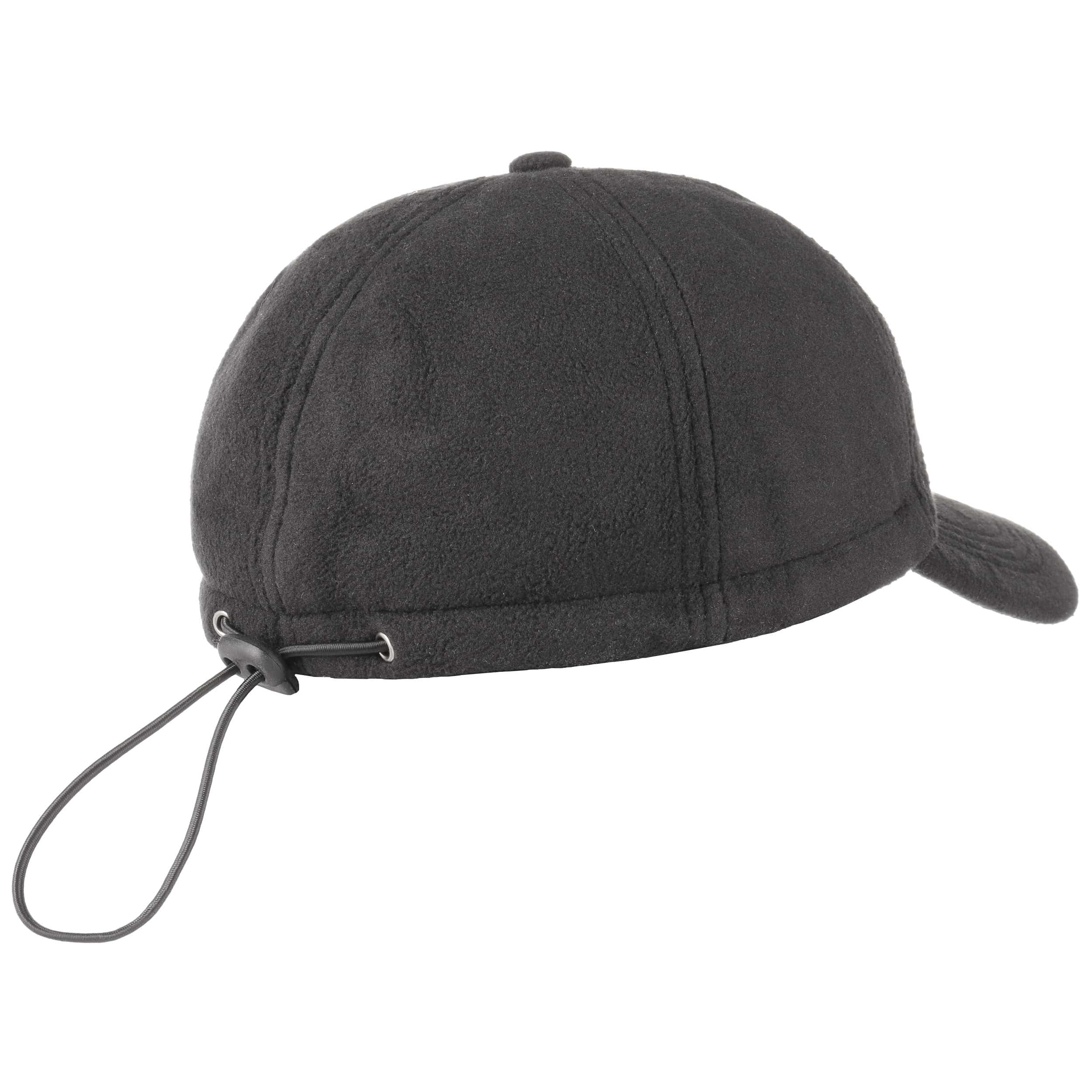 fleece ball cap with ear flaps