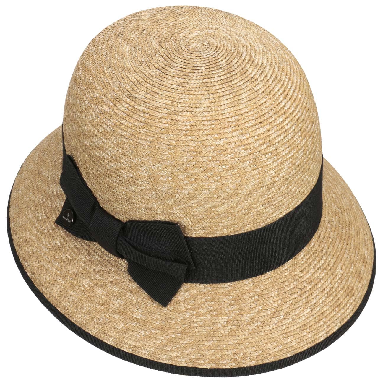 Straw Cloche Hat with Piping by Lierys 92,95