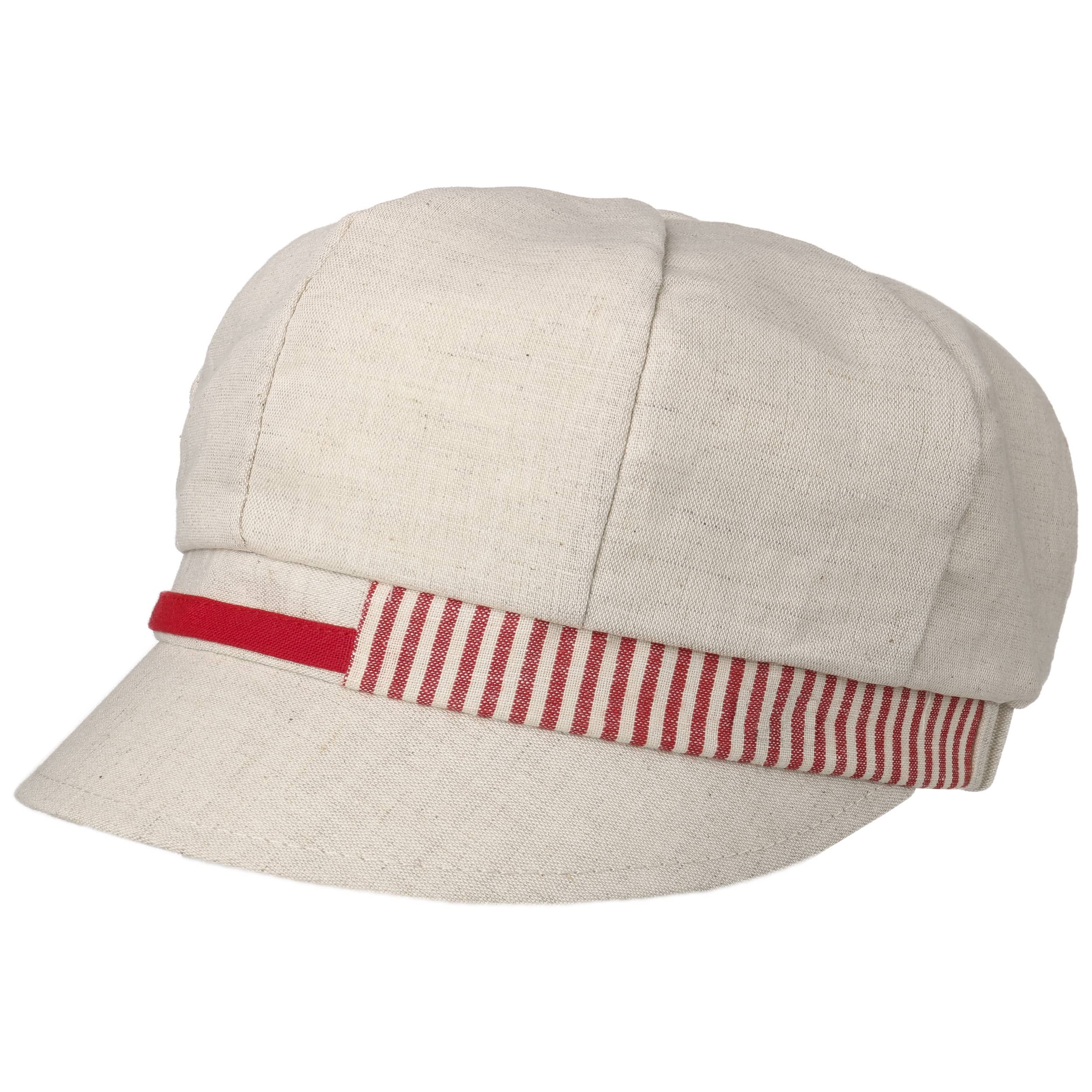 red newsboy cap