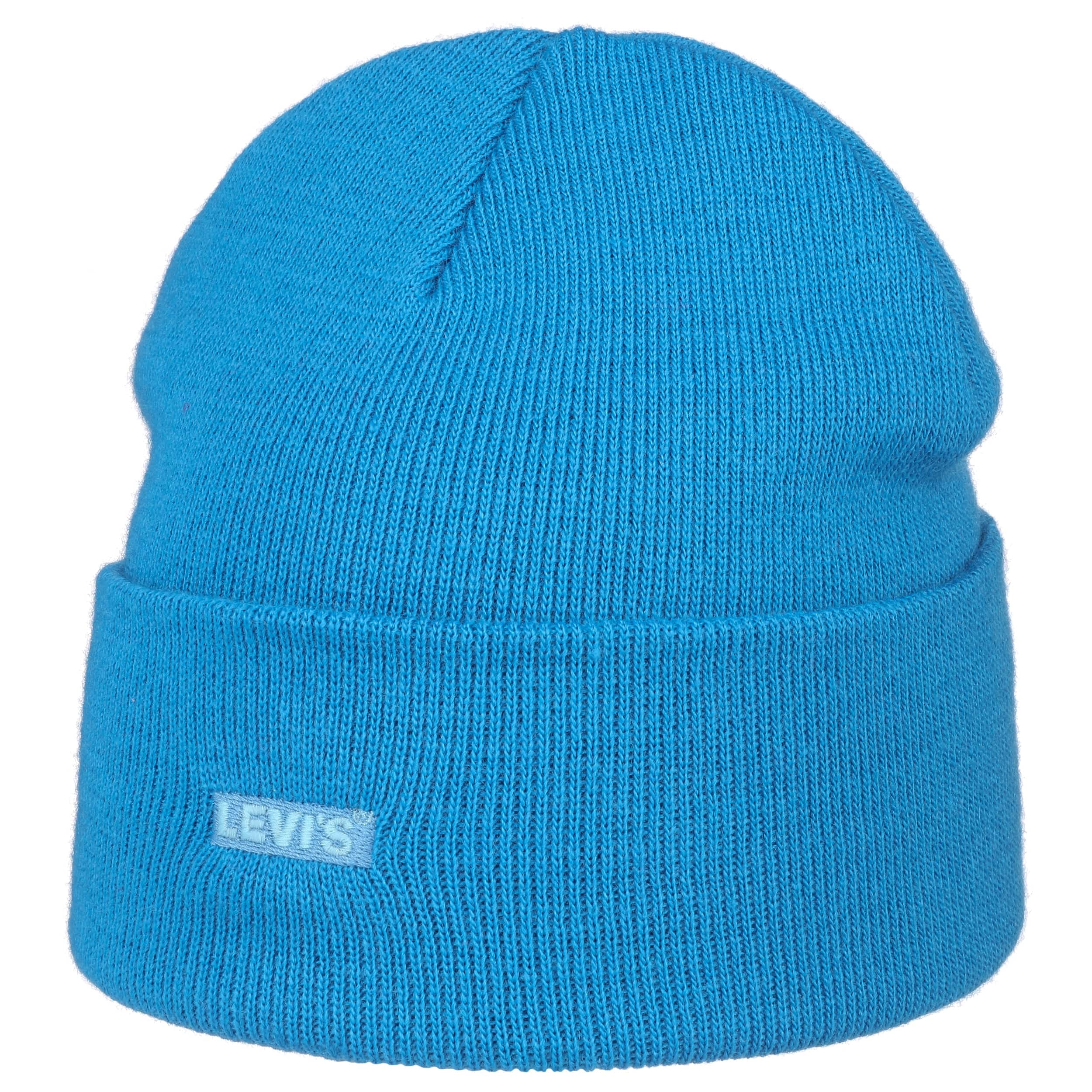 light blue beanie hat