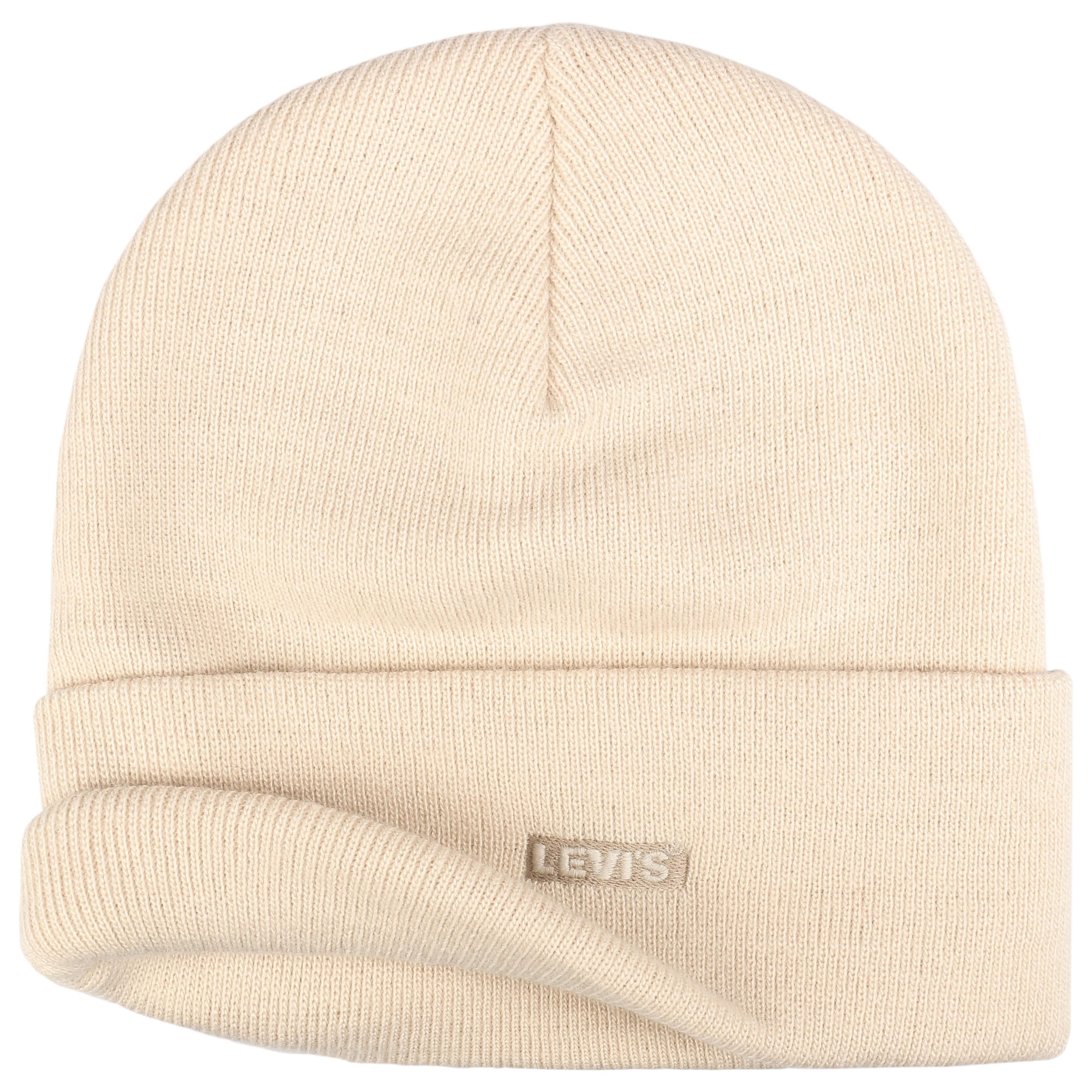 Levi's Oversized Batwing Beanie, Cuffia Uomo, Bianco (Noir Regular White 51), Taglia unica