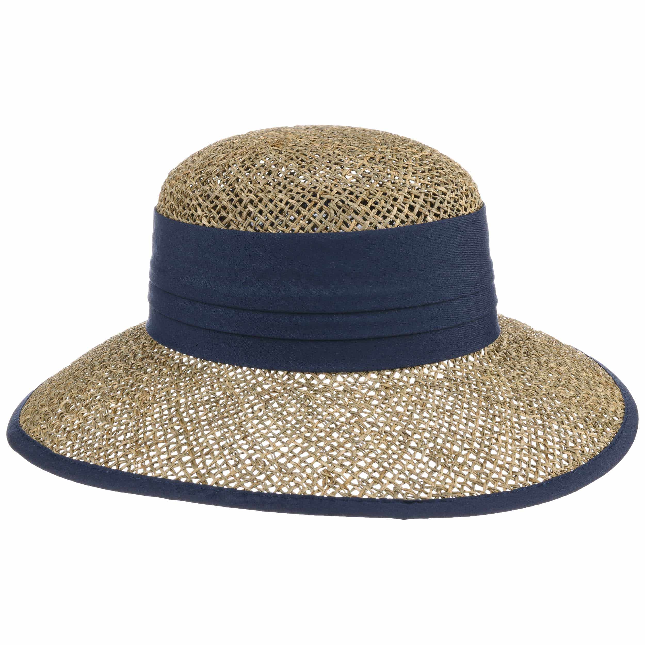 blue beach hat