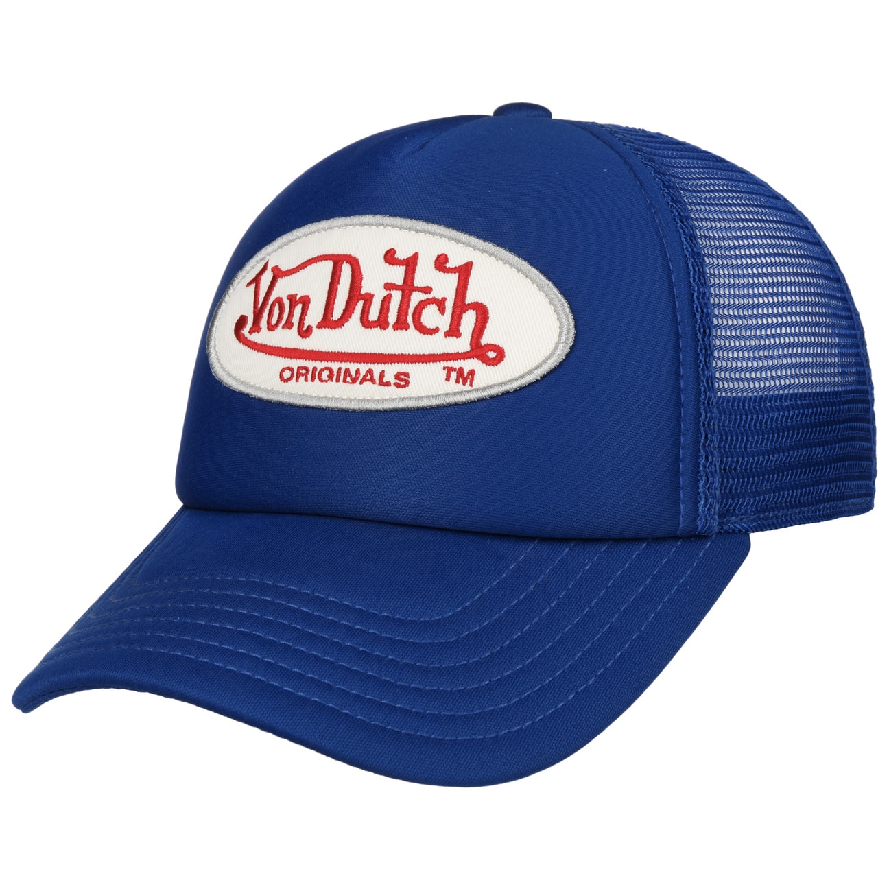 blaue trucker cap