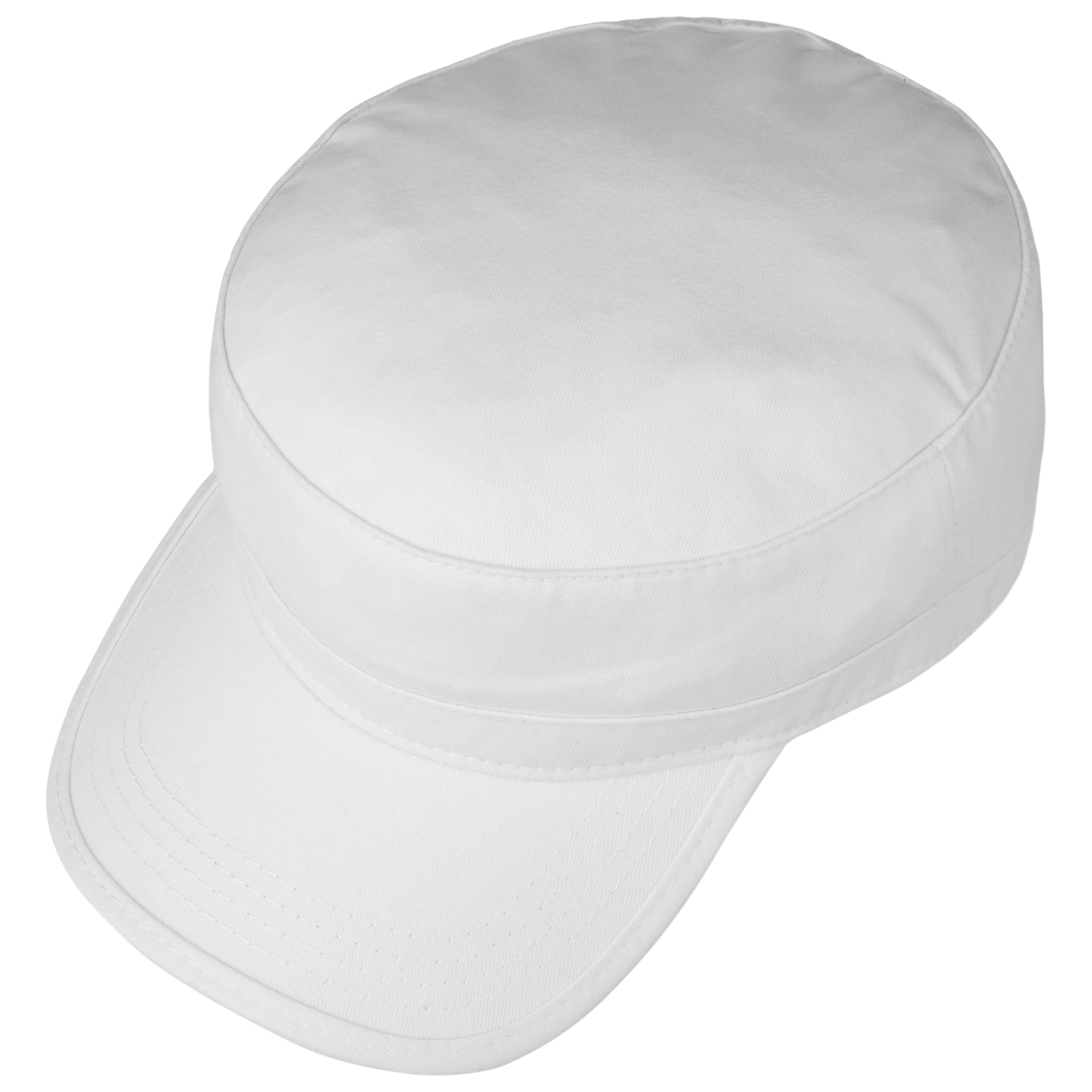 white peaked cap