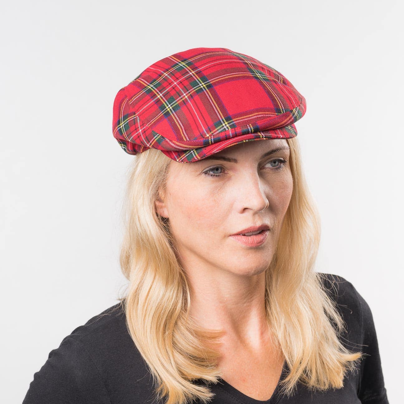 tartan flat cap