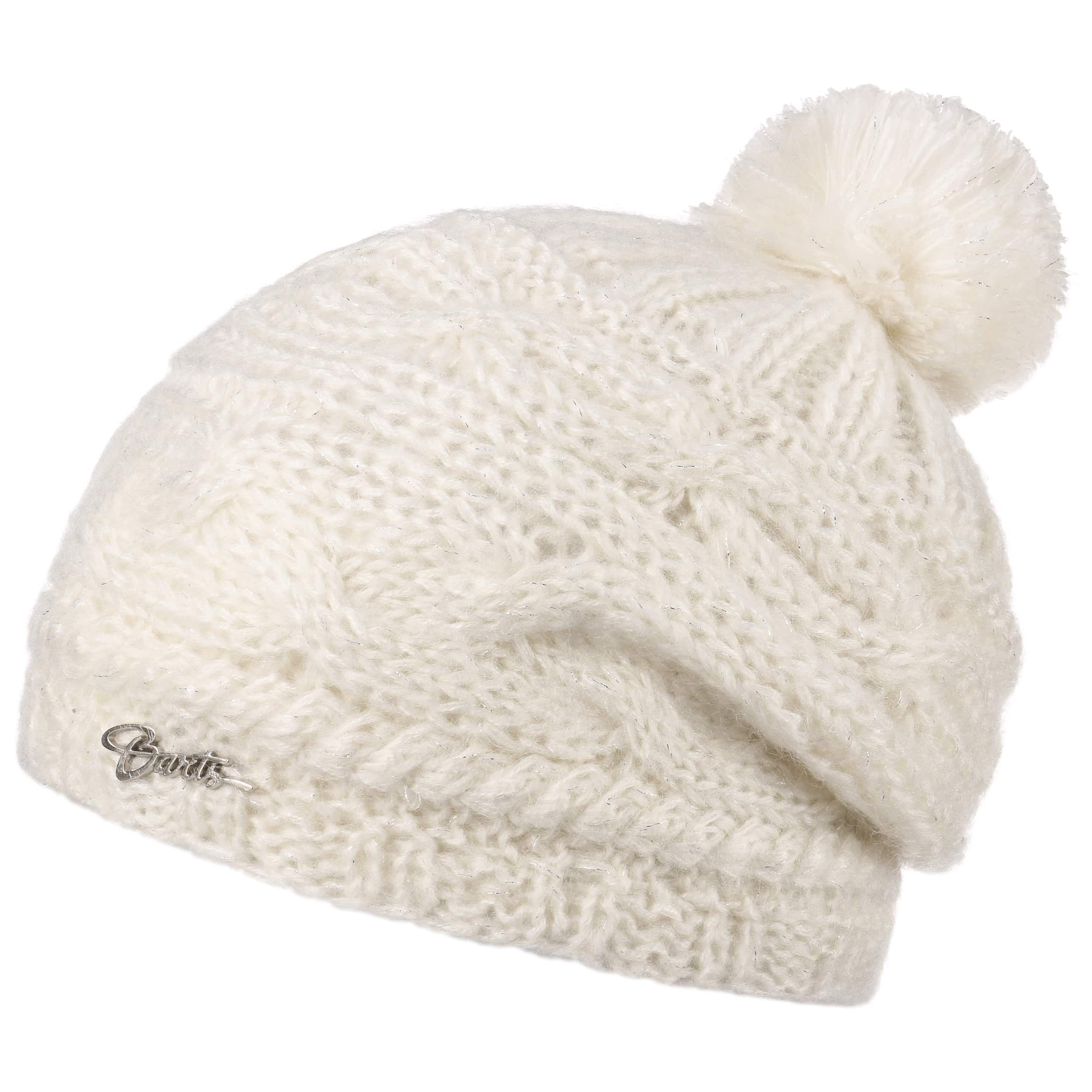 cream pom pom hat