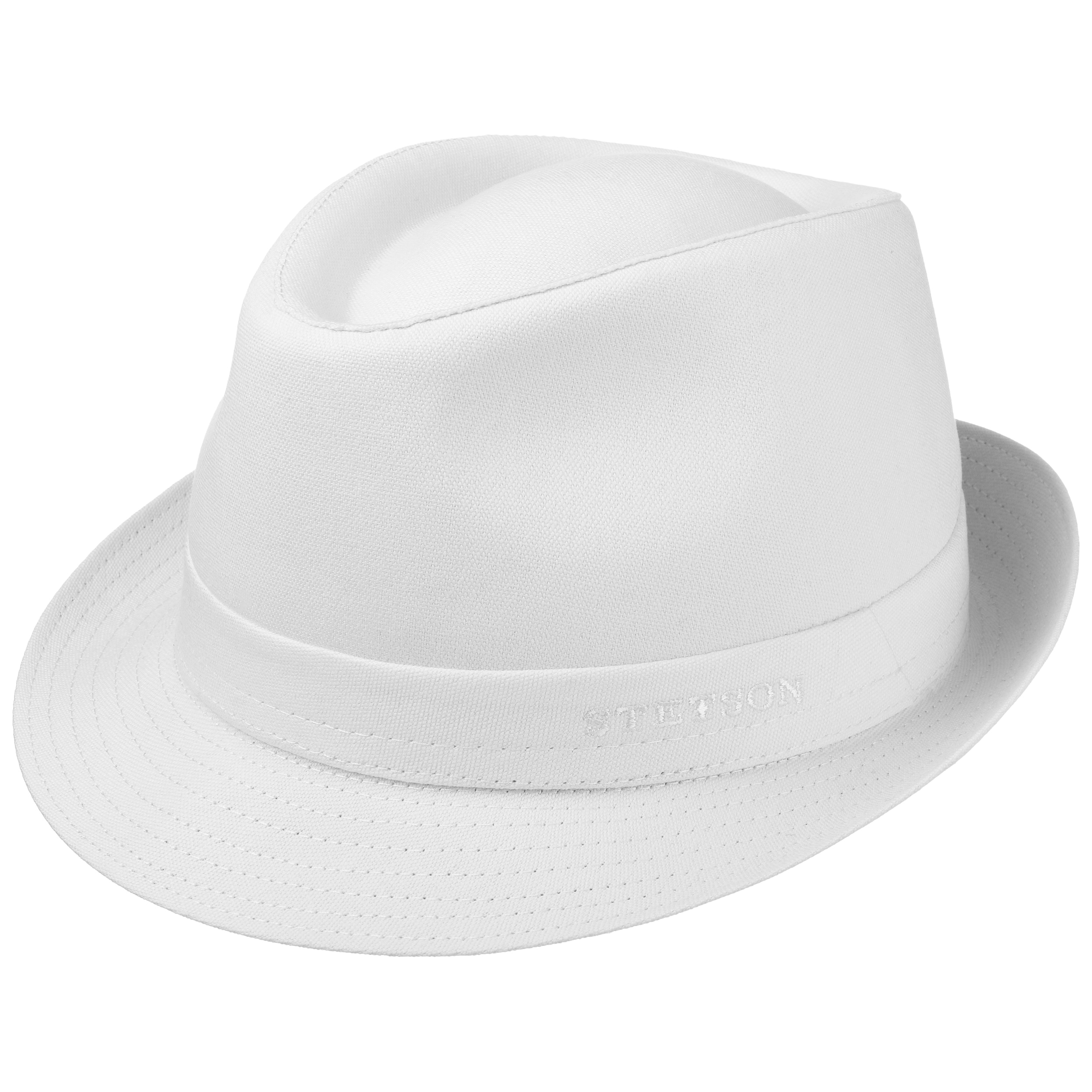 trilby hat white