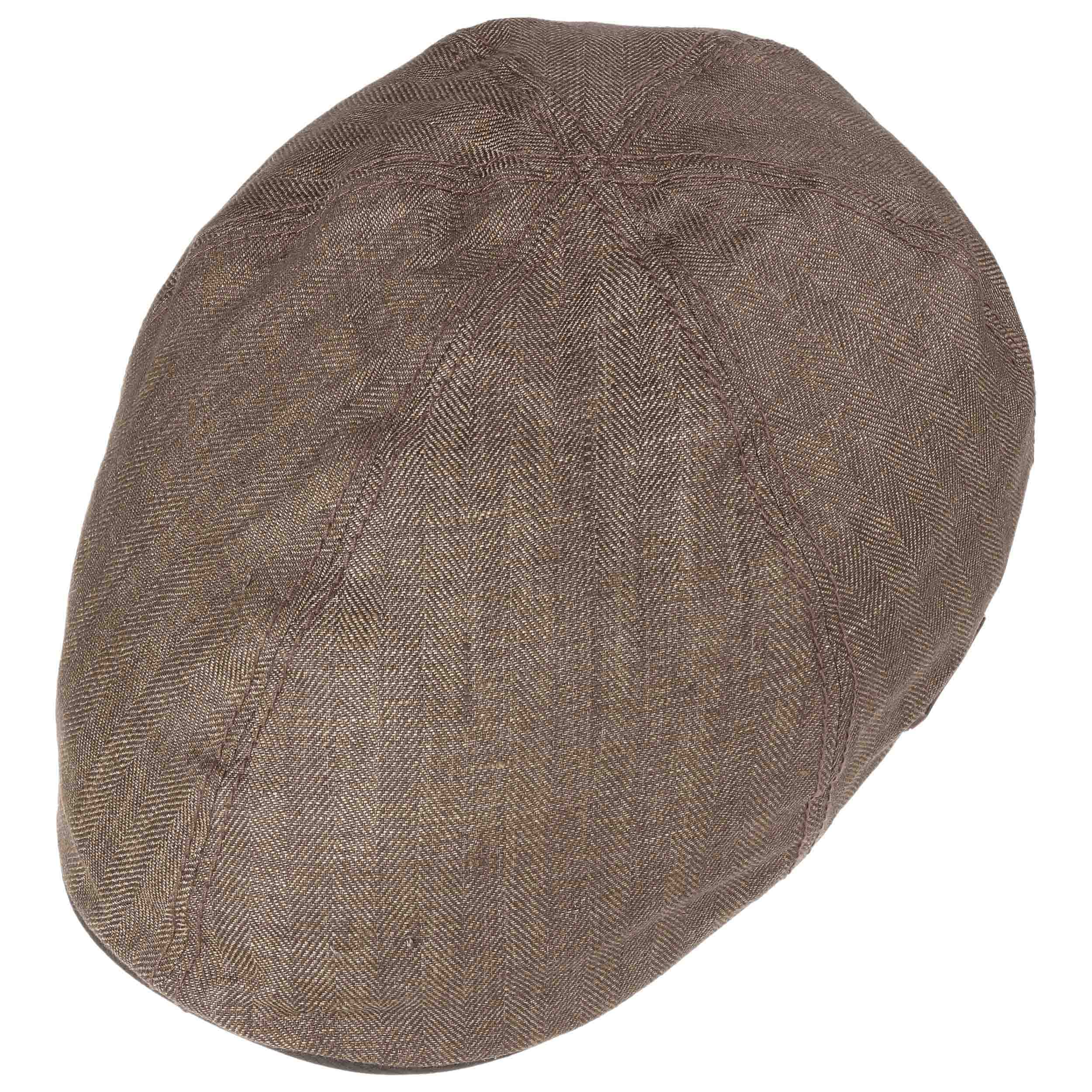 Stetson Hatteras Coated Linen Flat Cap Men