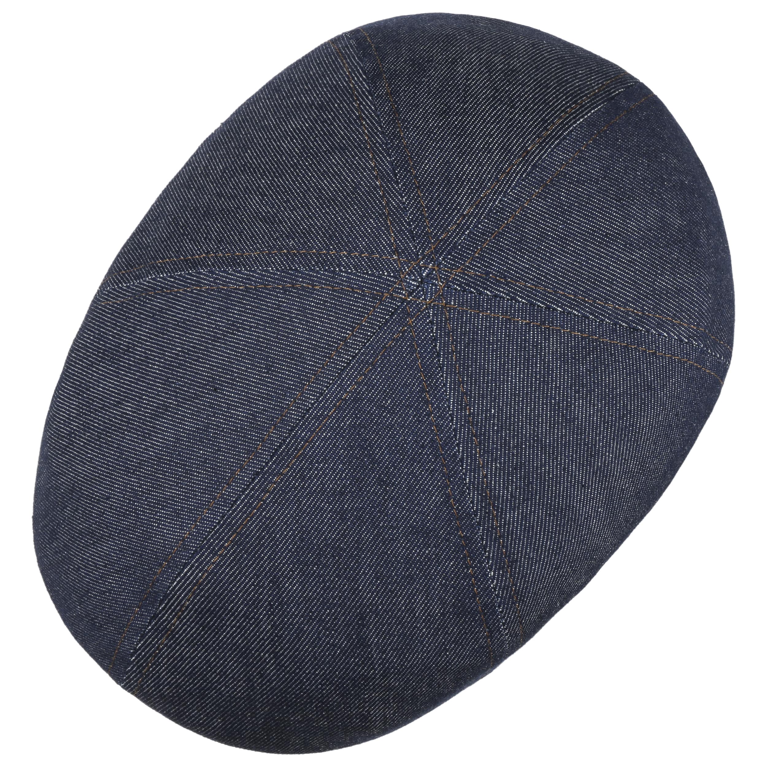 Stetson Texas Pet met UV-Bescherming Dames/Heren - flat hat katoenen cap zonnecap klep voor Zomer/Winter - M (56-57 cm) koningsblauw