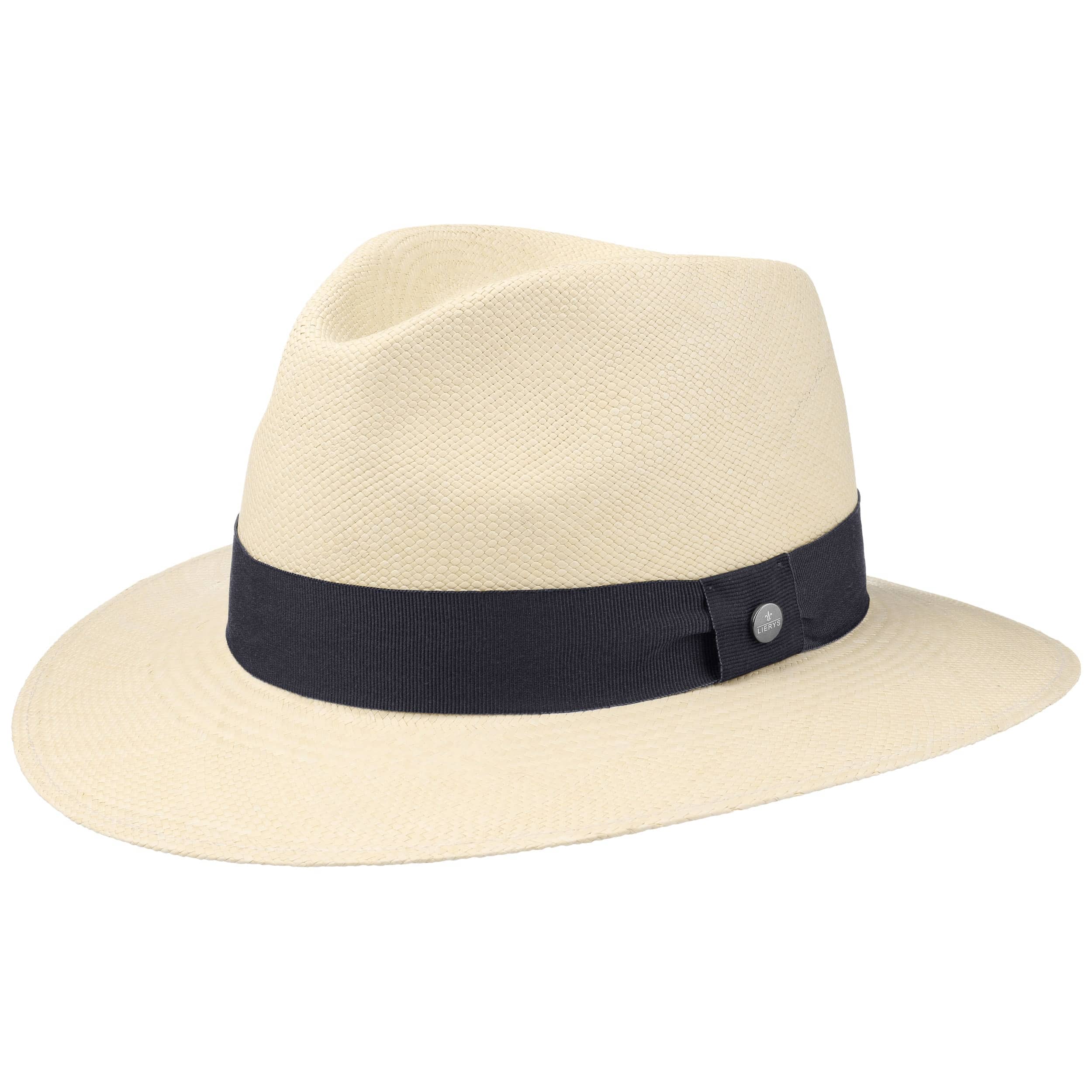 navy panama hat