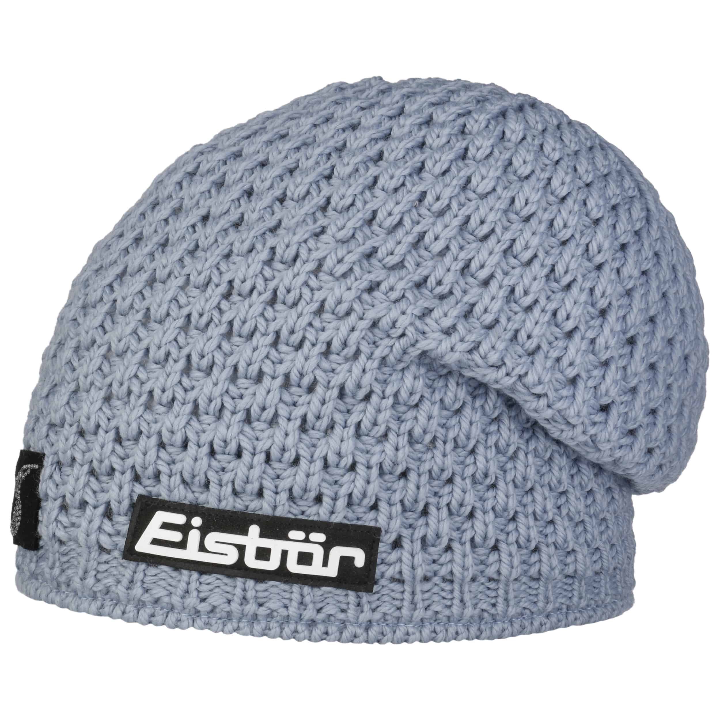 Eisbär Beanie Lavorato a Maglia Rana Lux Donna - Made in Austria Invernale da Berretto con Fodera, Fodera Inverno Autunno/Inverno - Taglia Unica Beige