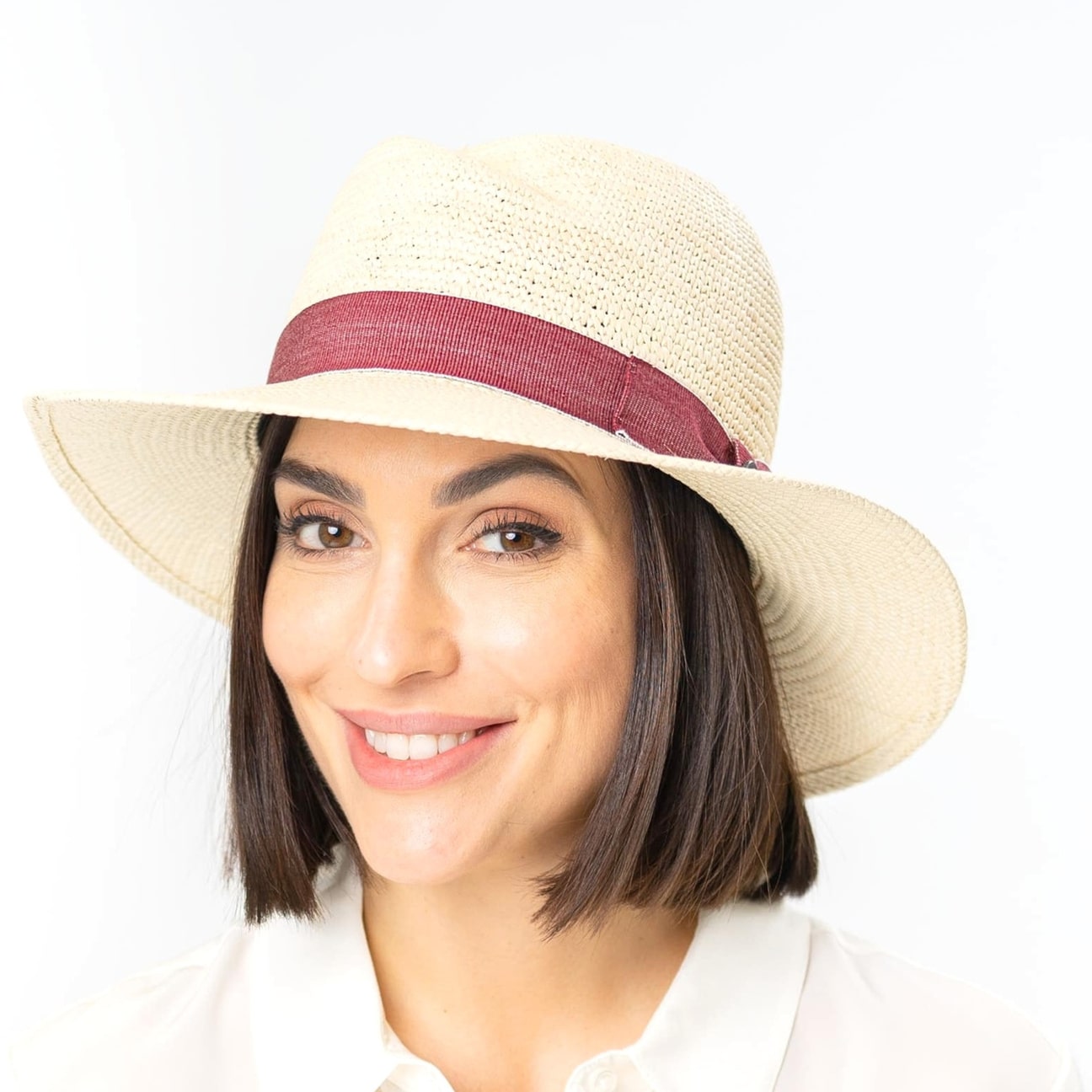 female panama hat