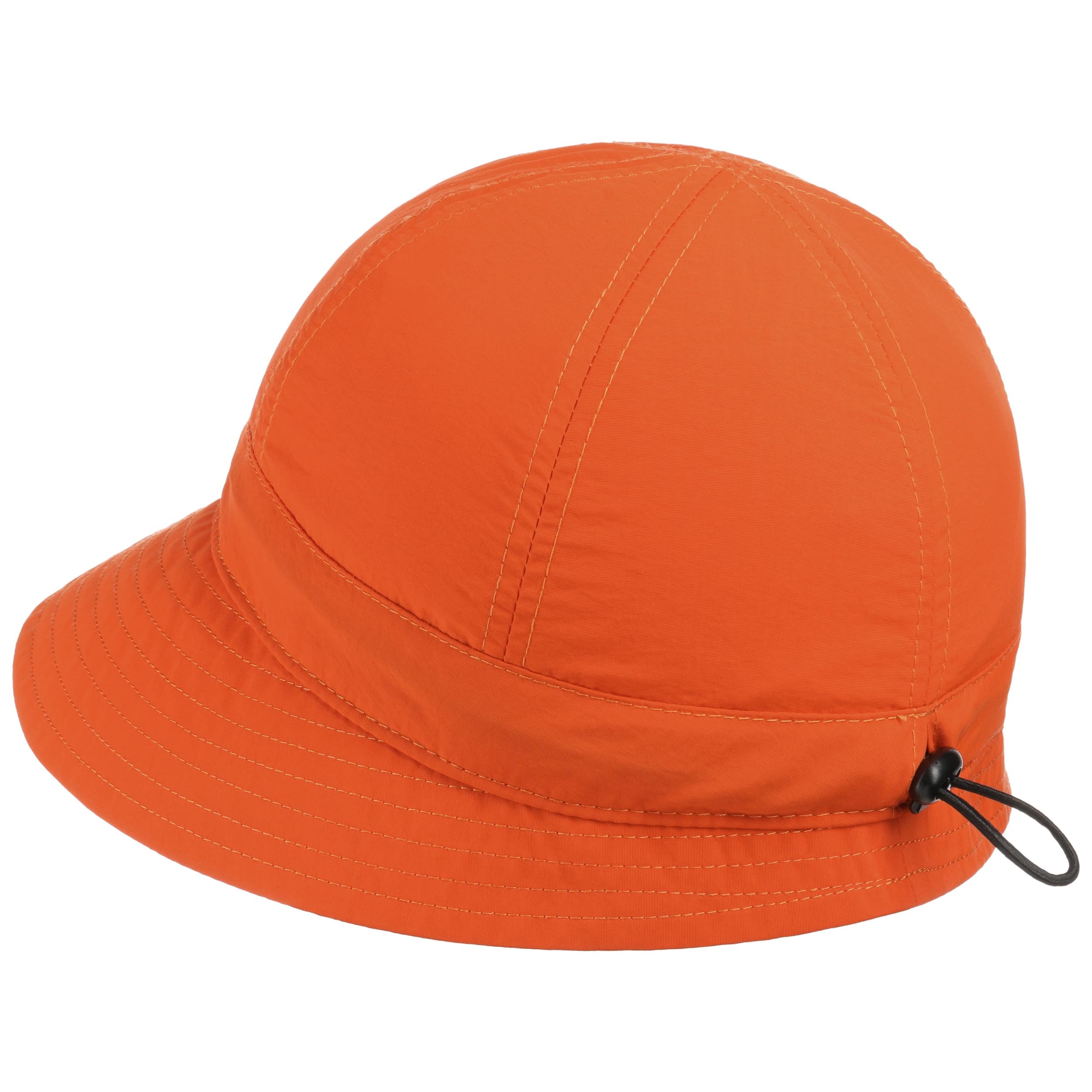 orange rain hat