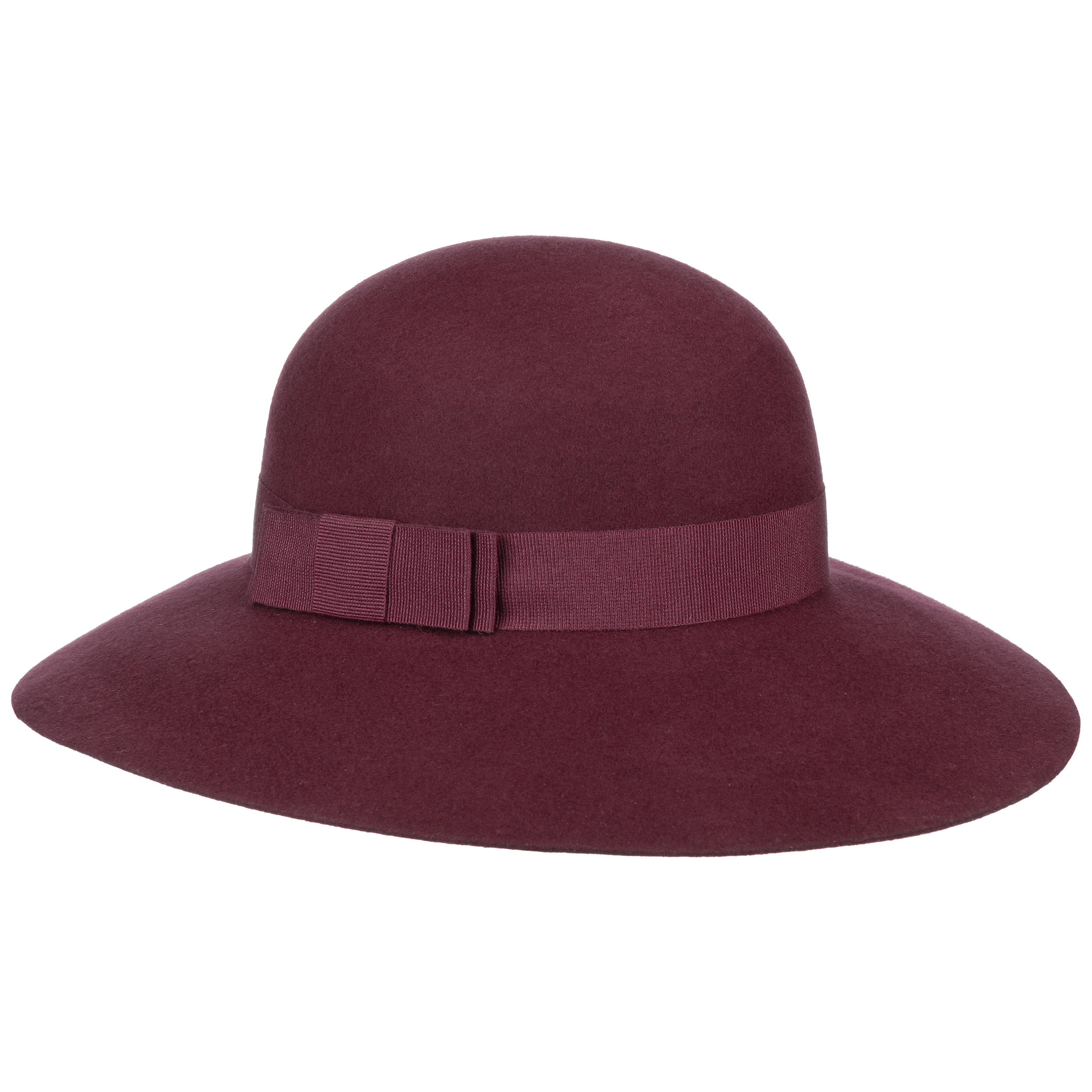 dark red floppy hat