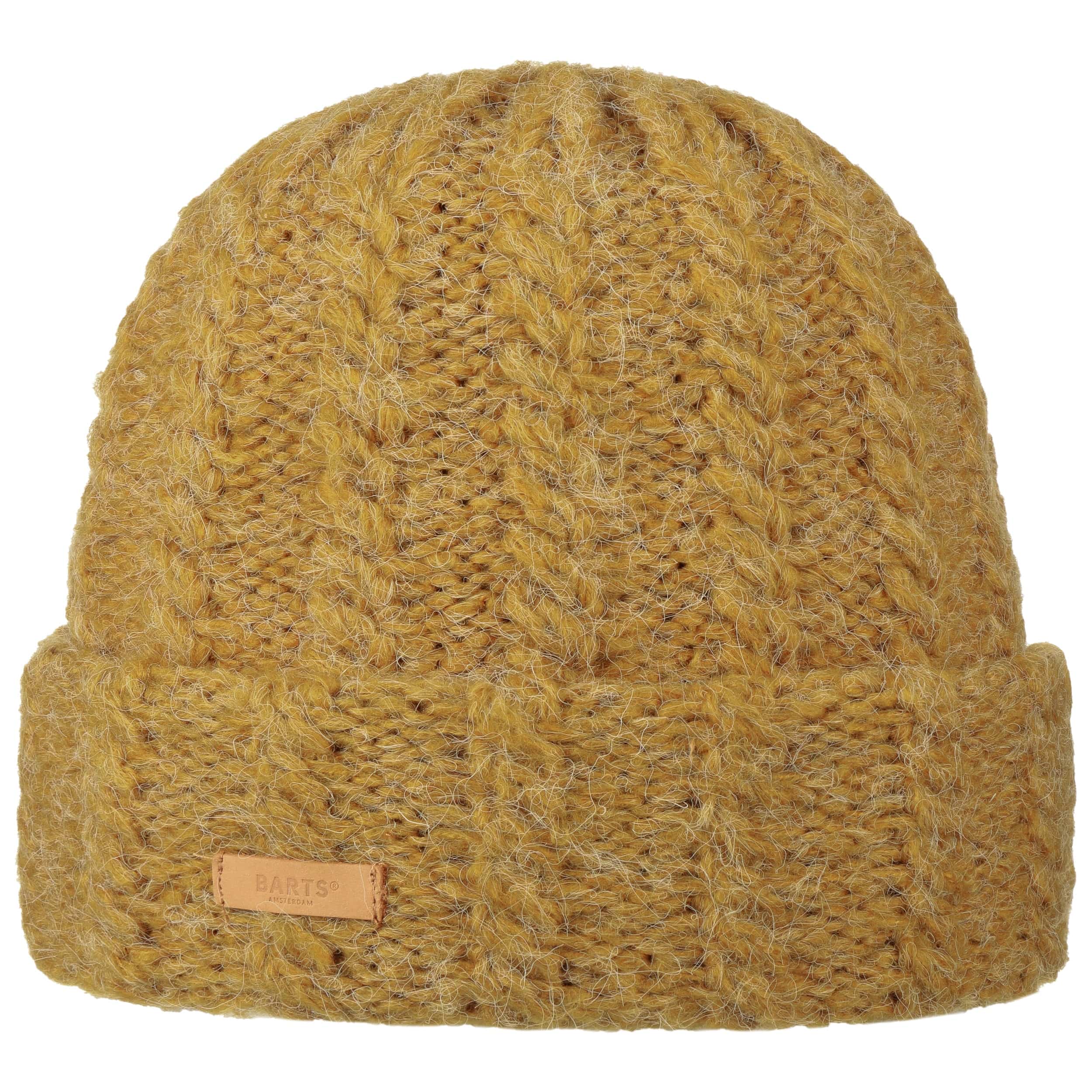 mustard yellow beanie hat