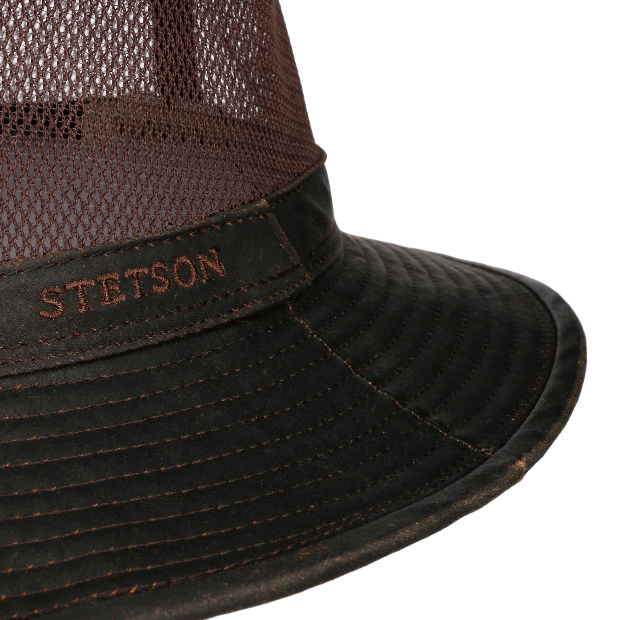 Stetson Vented Crown Stoffhut – Dunkelbrauner Travellerhut Mit Netzeinsatz – Ideal Für Frühling Und Sommer