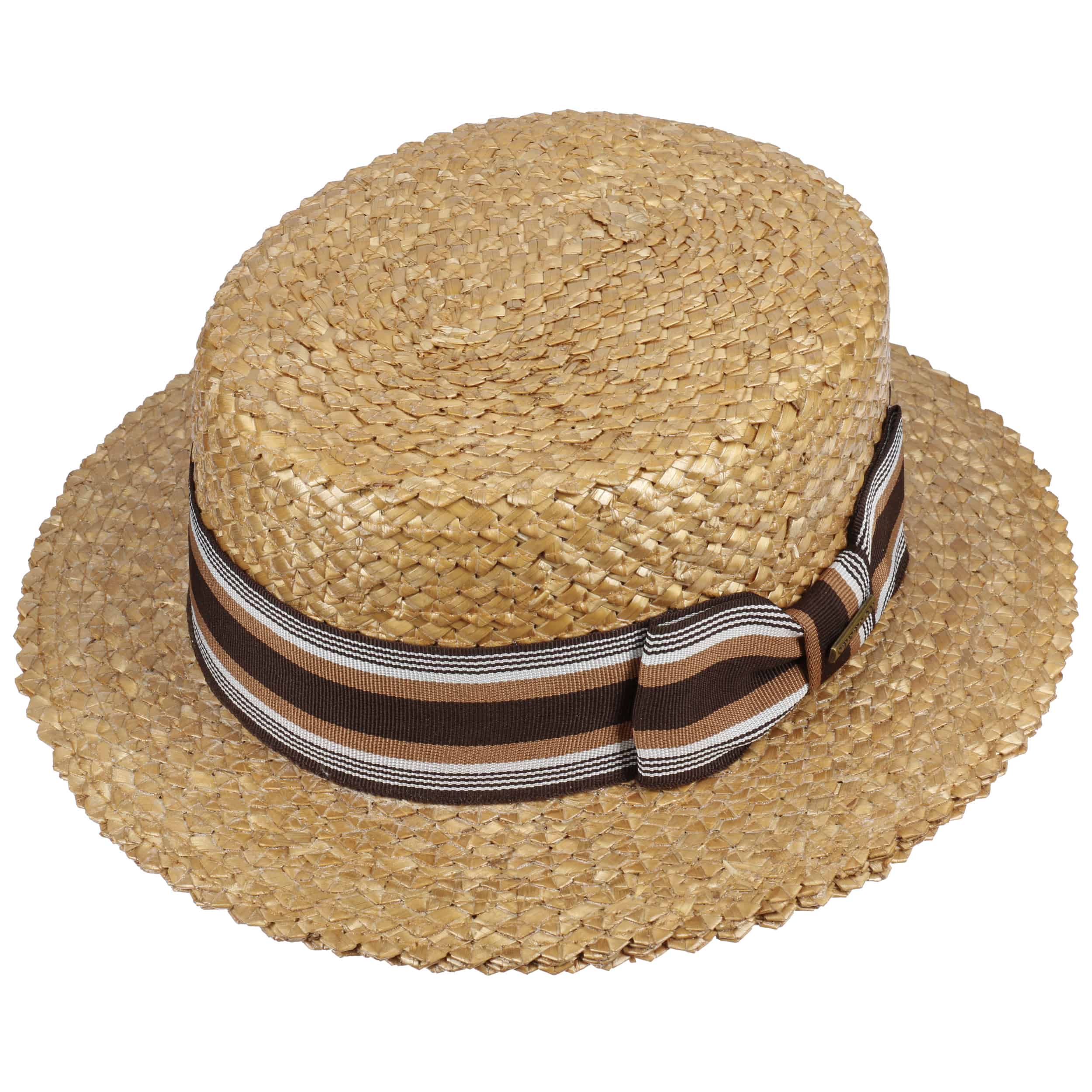 Vintage Wheat Boater Straw Hat By Stetson 8900