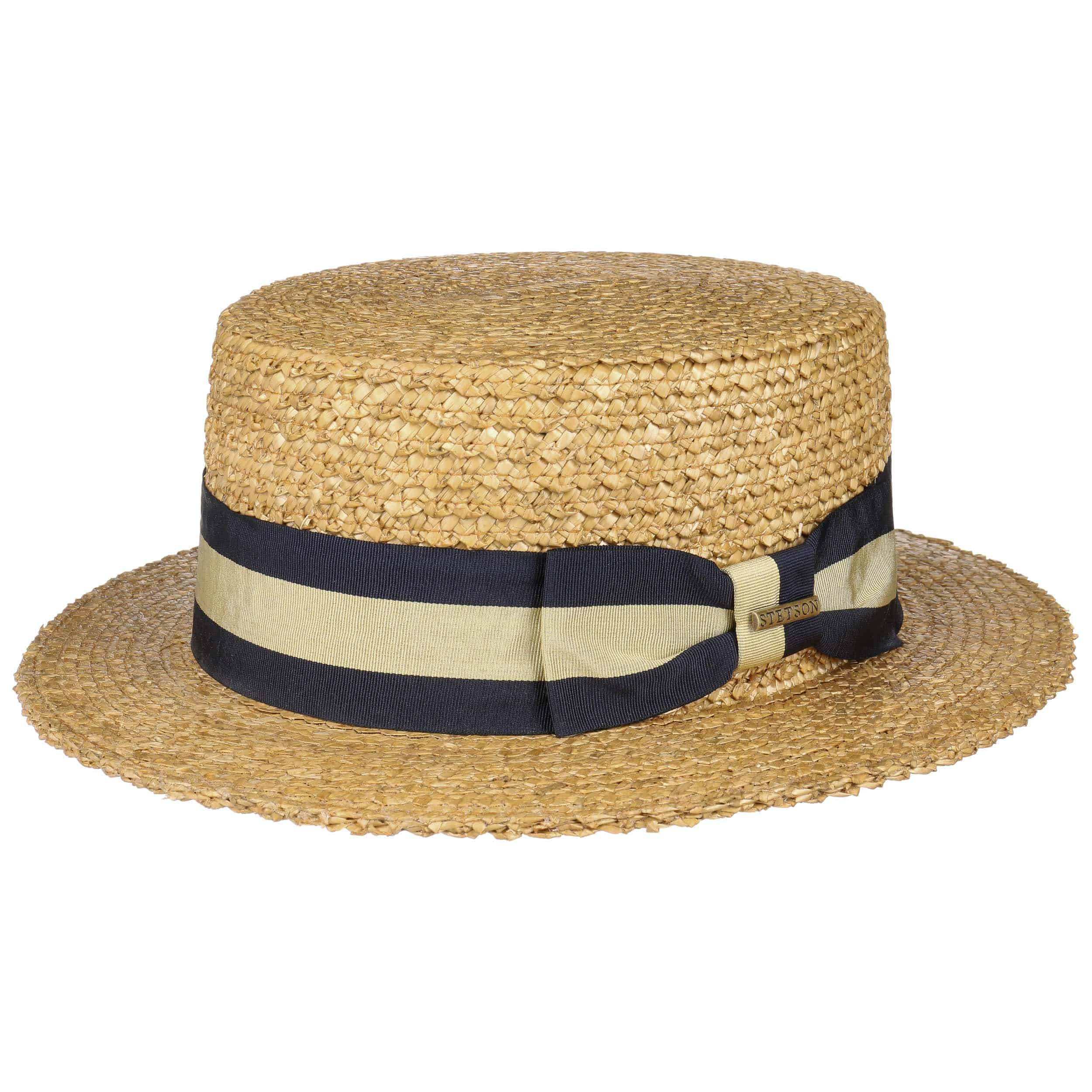 Vintage Wheat Boater Straw Hat by Stetson 89,00