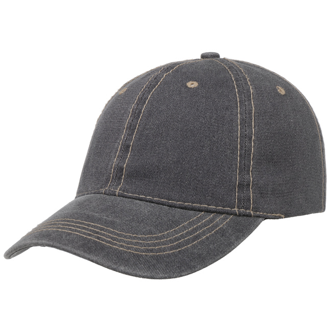 Black denim baseball cap online