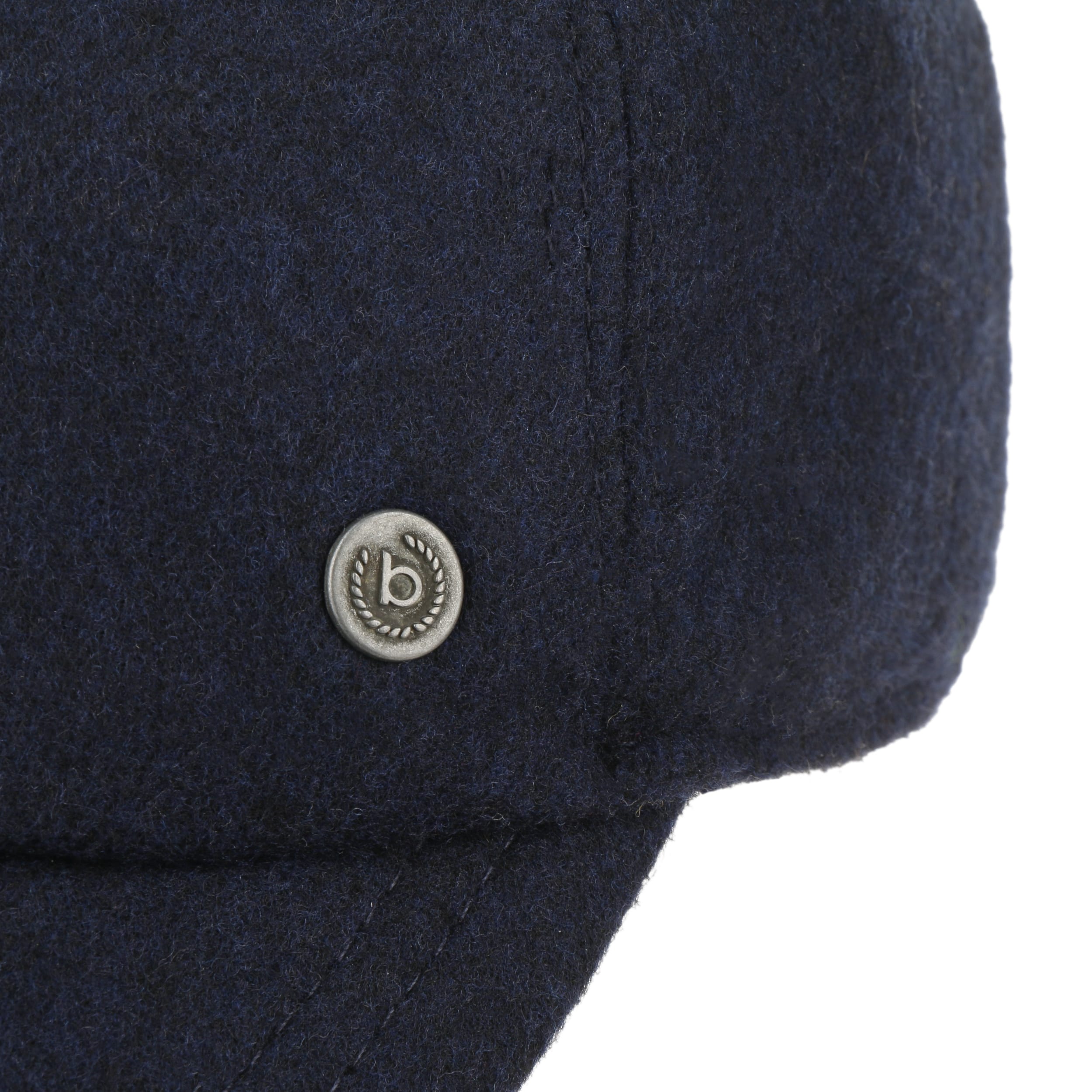 Bugatti Cappellino Baseball Windstopper In Misto Alpaca – Con Paraorecchie E Protezione Nuca, Nero, Taglia 55 Cm