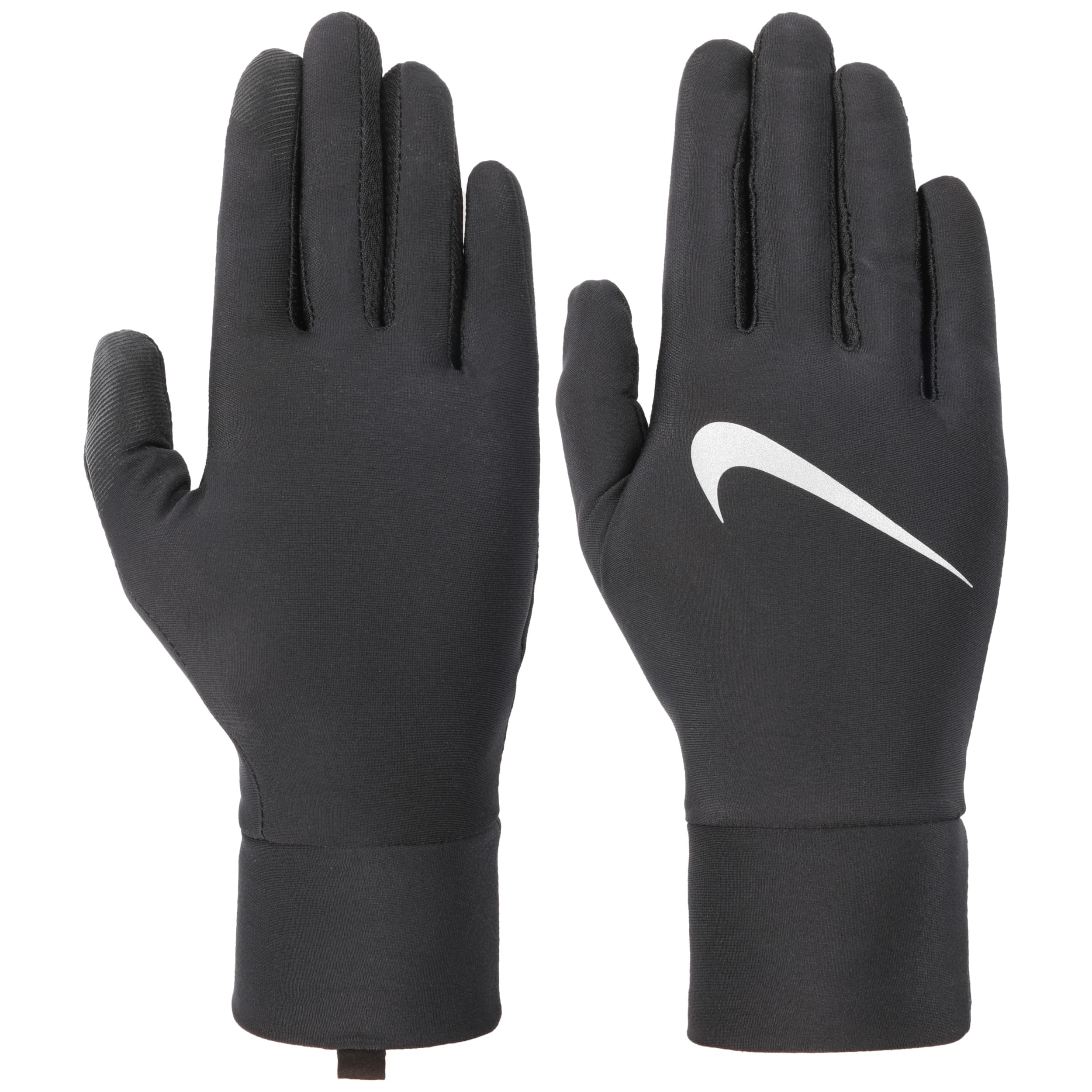 nike leather gloves black