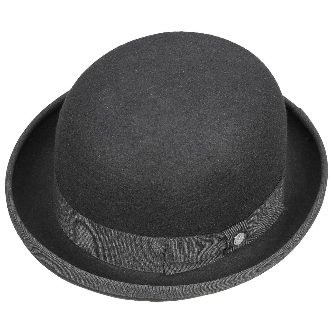 blue bowler hat