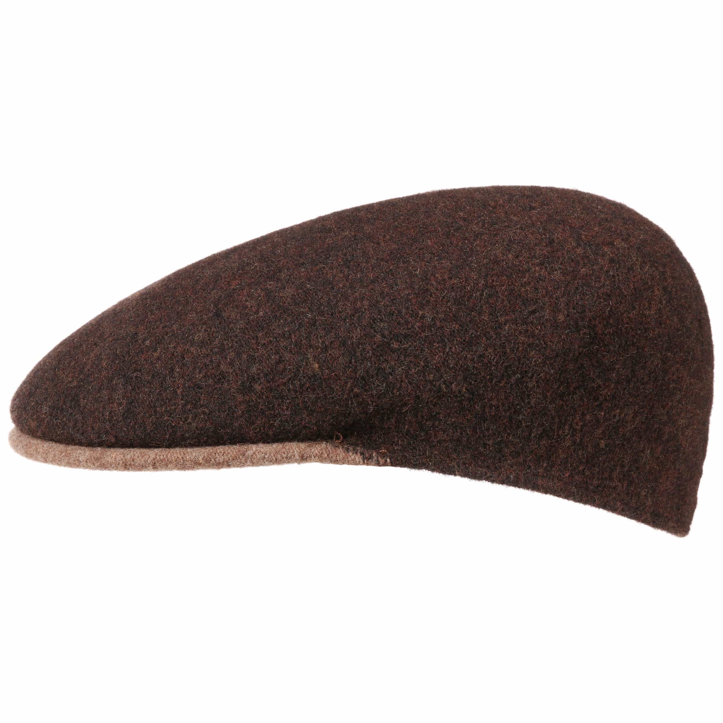 Kangol 504 Wool Flatcap In Mogano – Cappello In Feltro Di Lana, Stile Retrò, Taglia M
