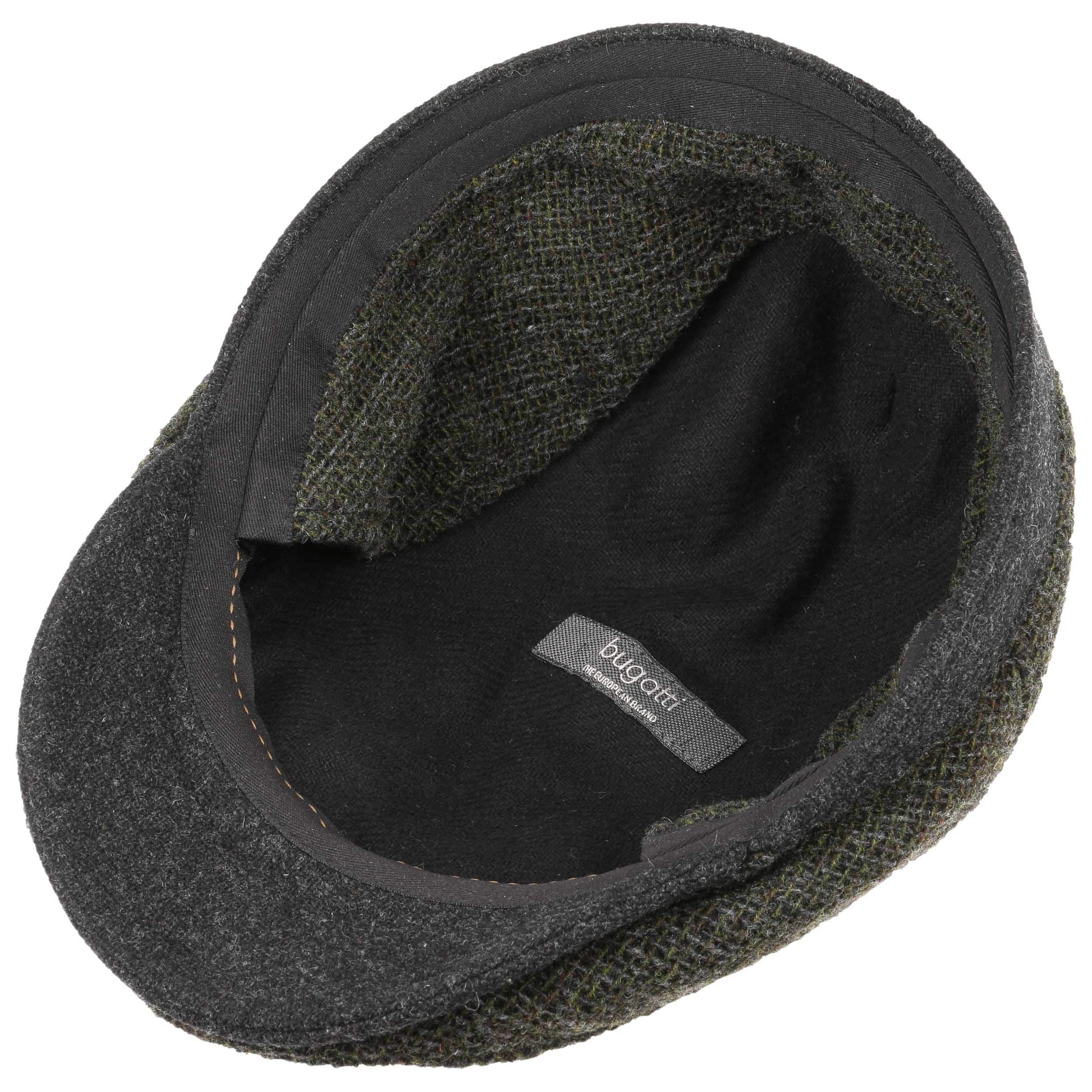 wool flat cap with ear flaps