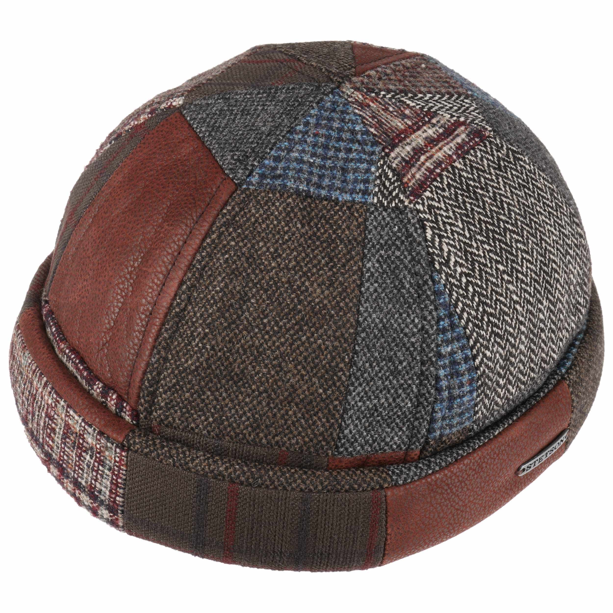 Wool Patchwork Docker Hat By Stetson - 69,00