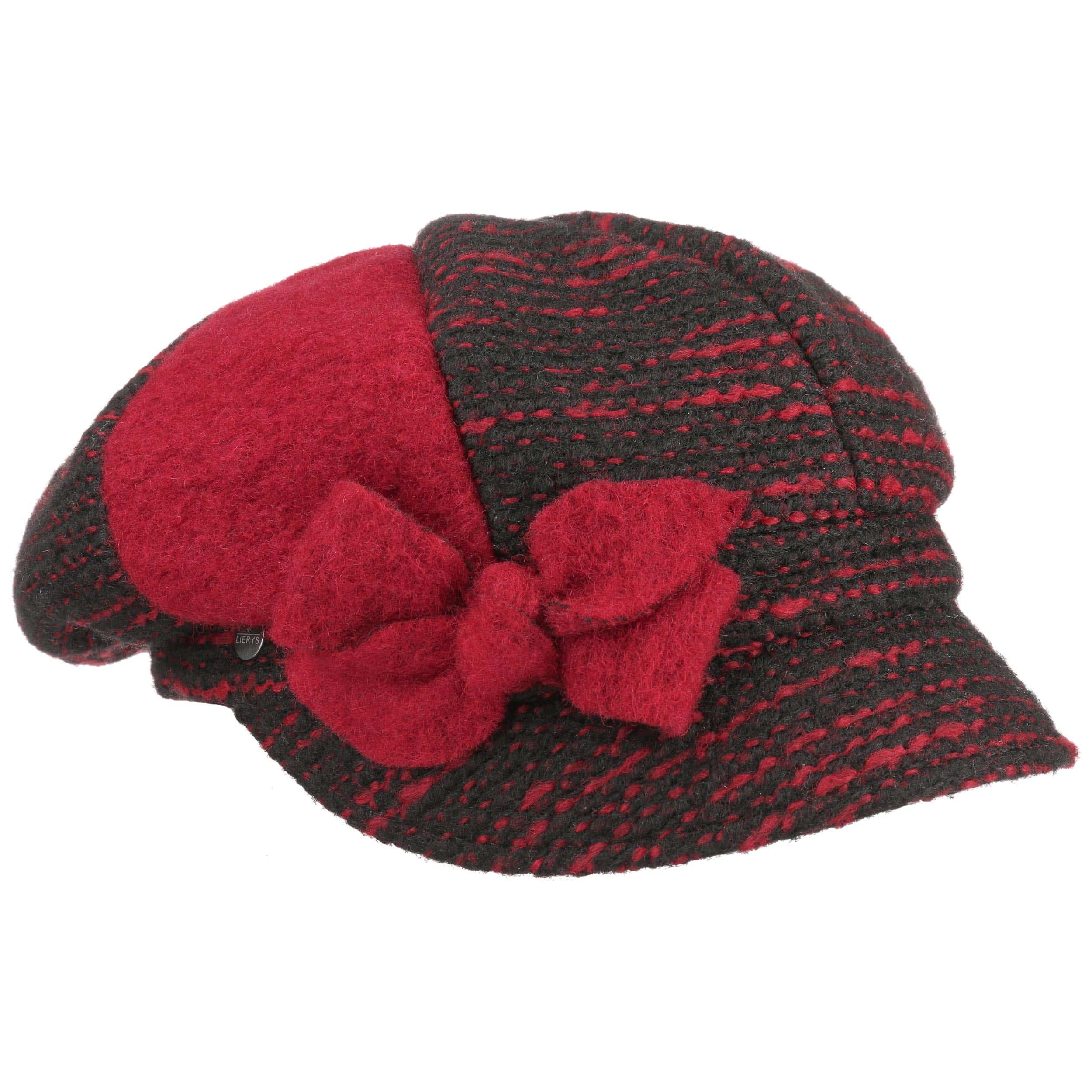 red newsboy cap