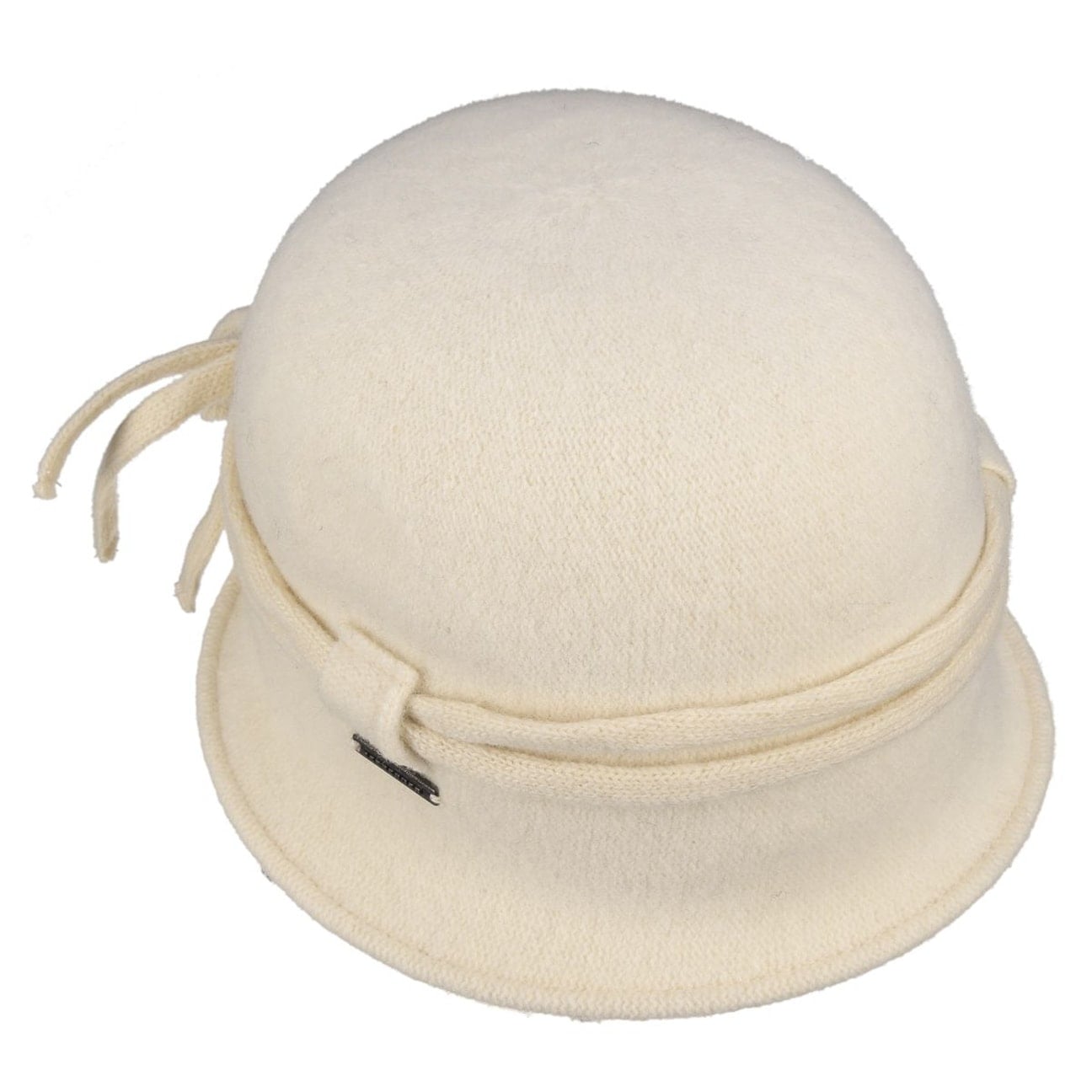 cream cloche hat