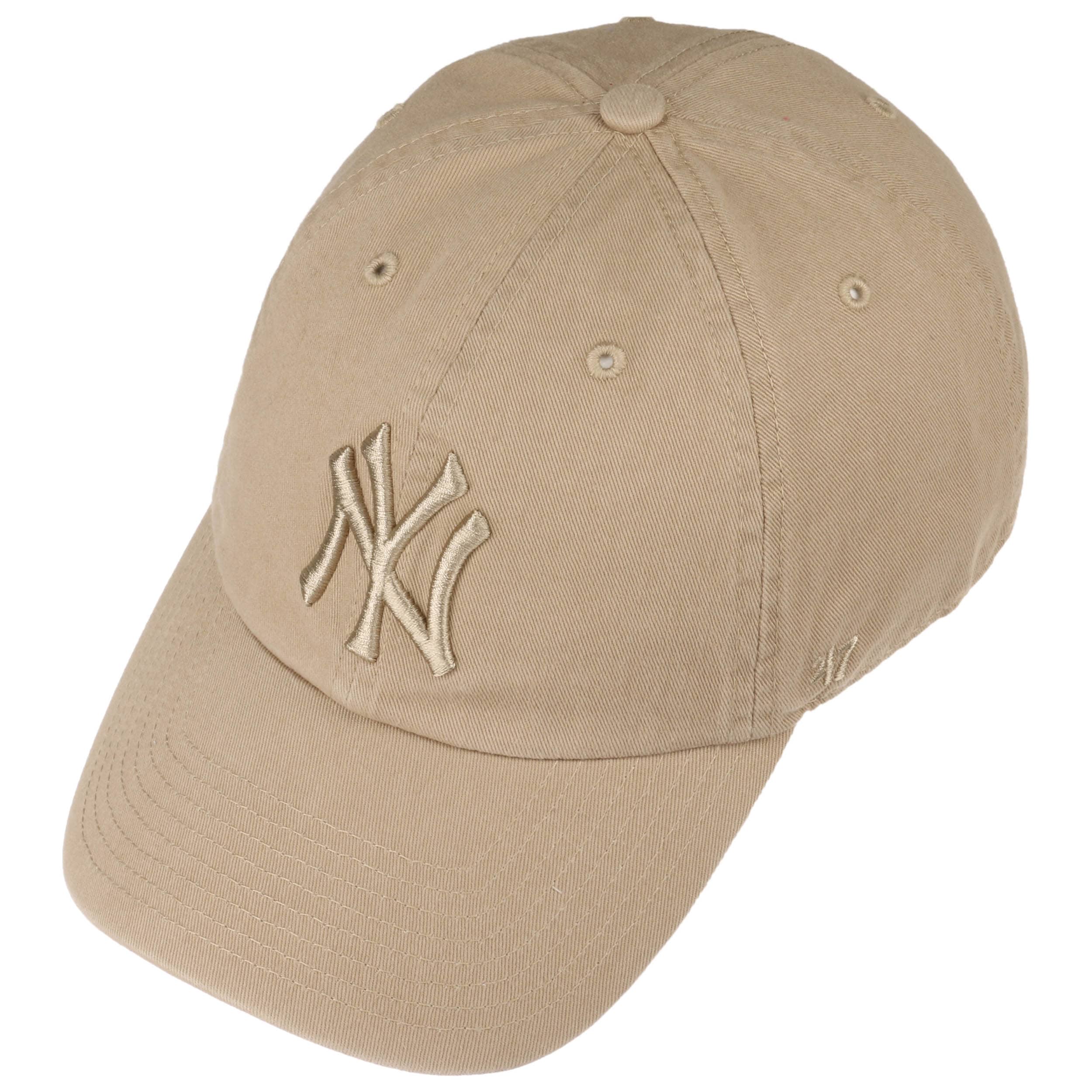 47' Brand Clean Up Cap Custom Leather Patch Hat Khaki