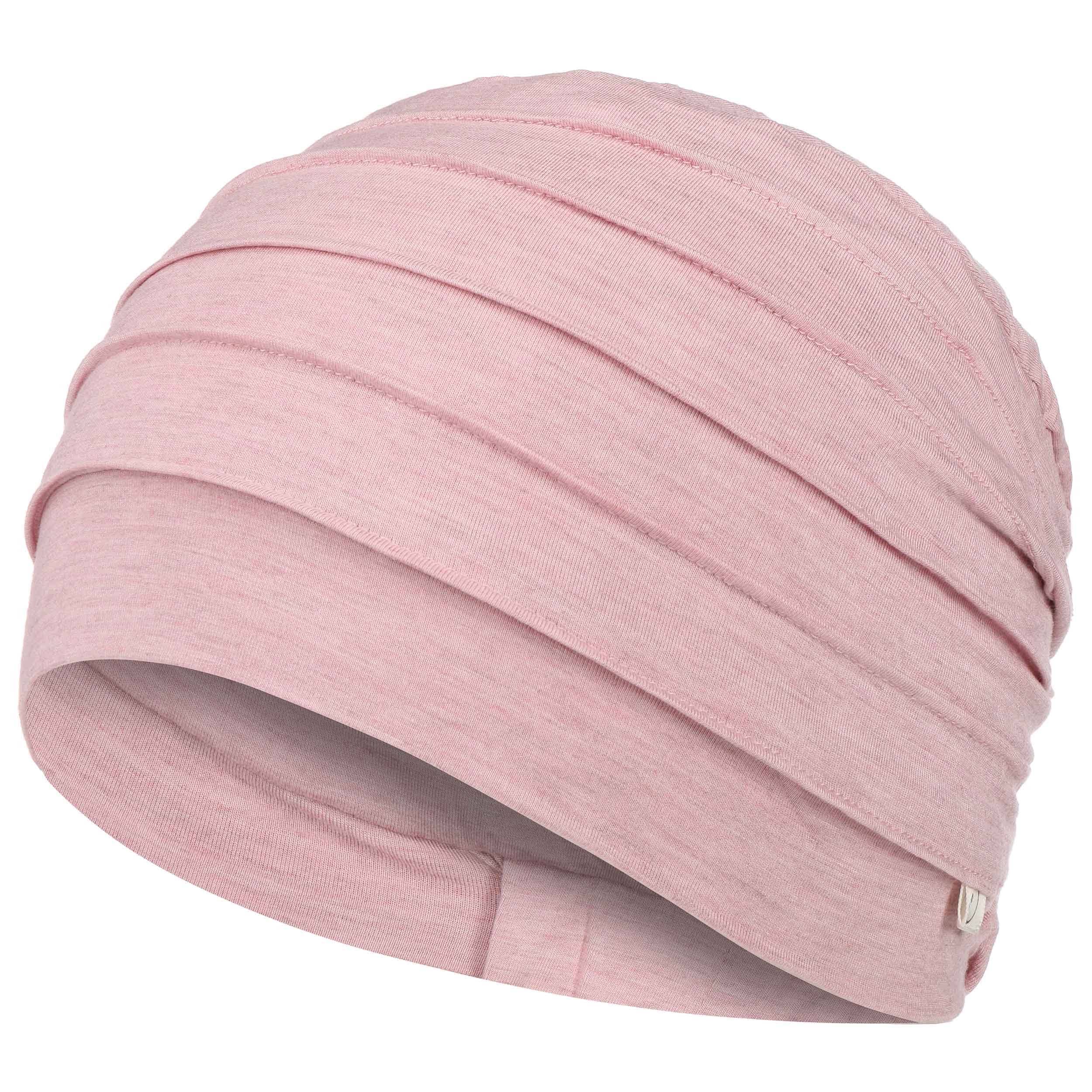 Women's Bamboo Yoga Turban Headwrap - Red Stretchy Head Cover For Sports & Everyday