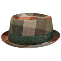 Big Check Pork Pie Leinenhut by Lierys - 79,95 &euro;