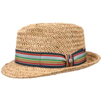 Cappello Di Paglia Trilby Lipodo A Righe - Unisex, Con Nastro, Per Sole E Spiaggia - Foto 2